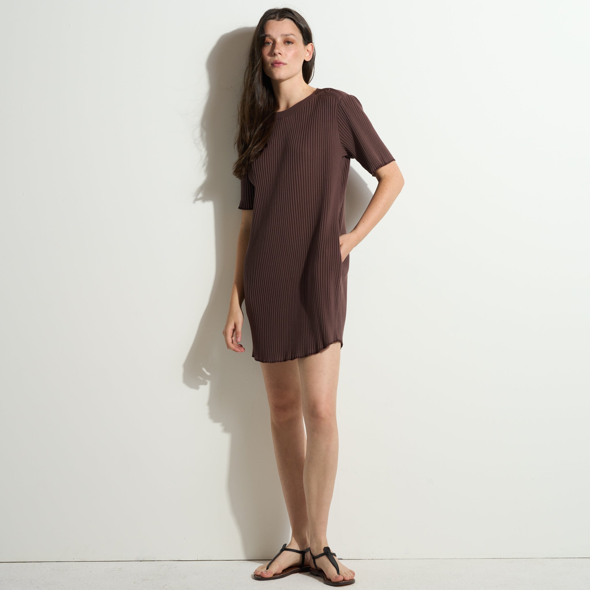 Alison Rib T-Shirt Dress