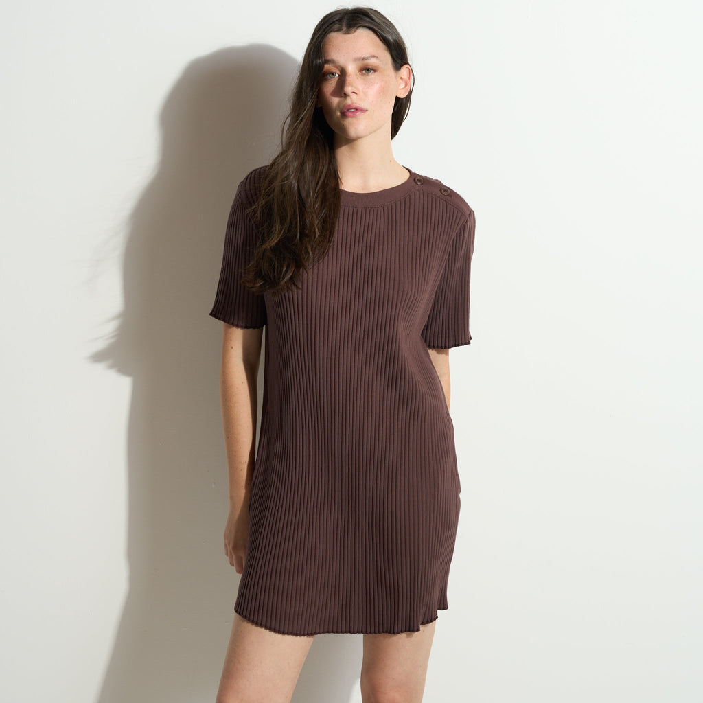 Alison Rib T-Shirt Dress