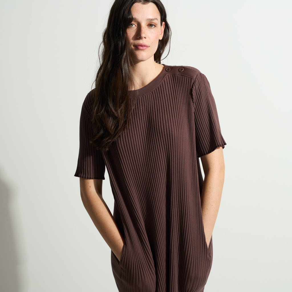 Alison Rib T-Shirt Dress