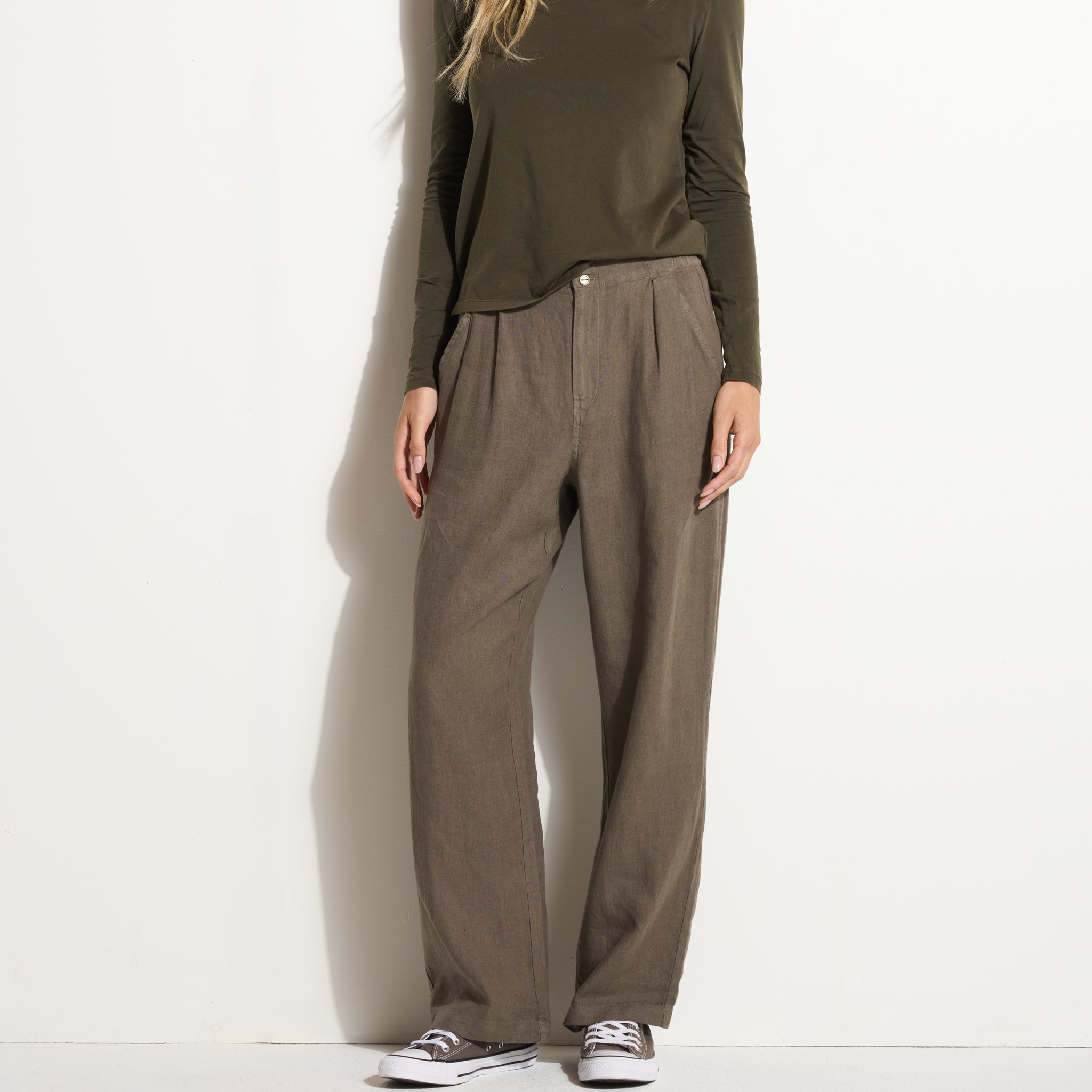 Cameron Wide Leg Linen Pant