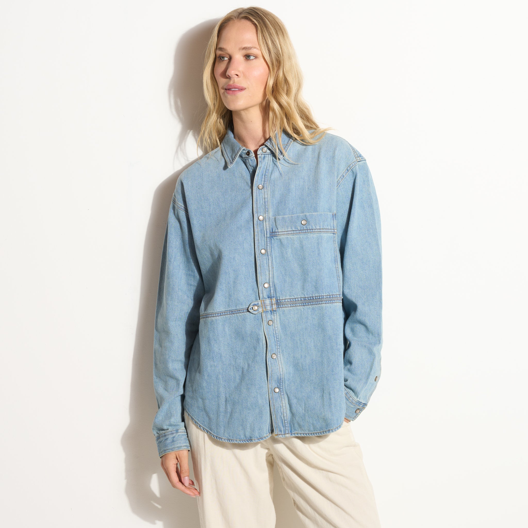 Celeste Oversized Denim Shirt Jacket