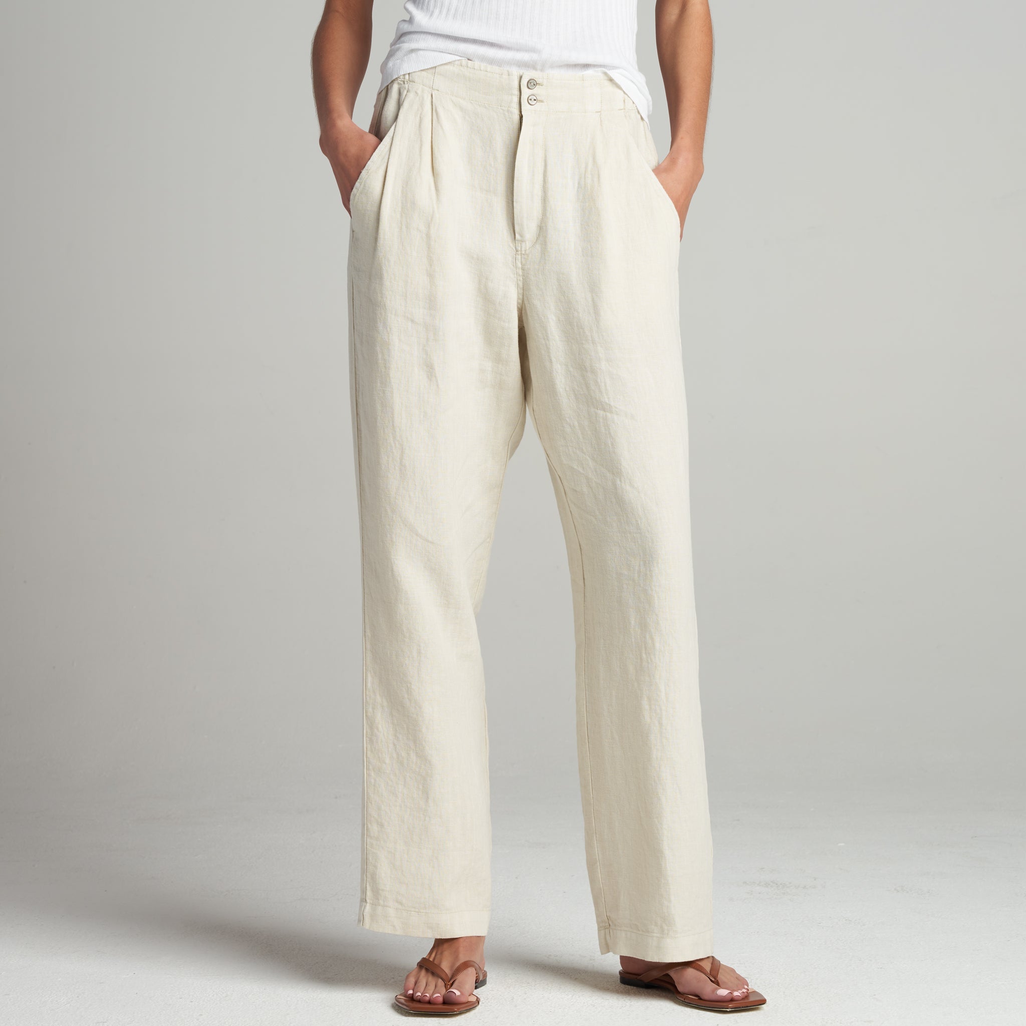Cameron Wide Leg Linen Pant