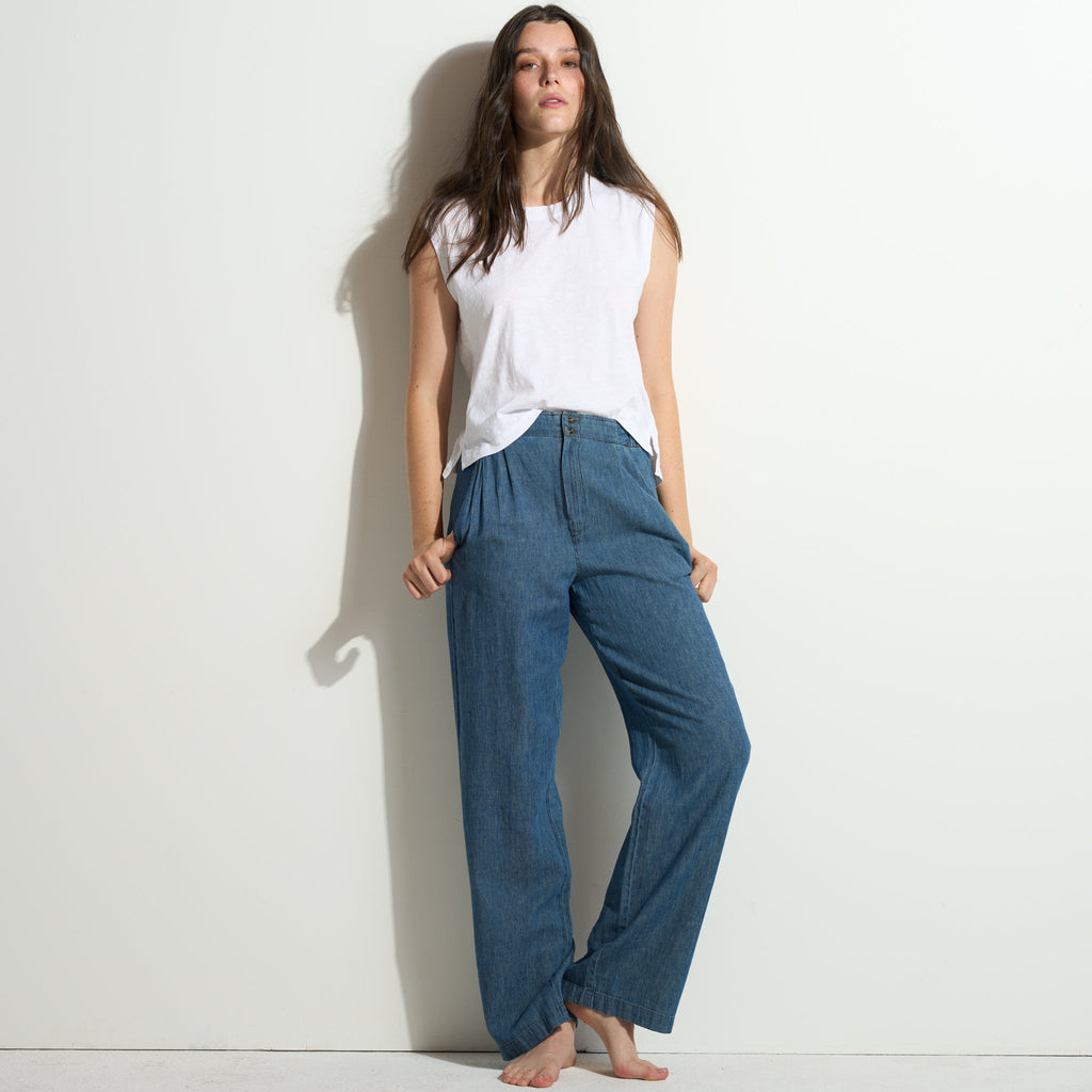 Cameron Japanese Fluid Denim Pant
