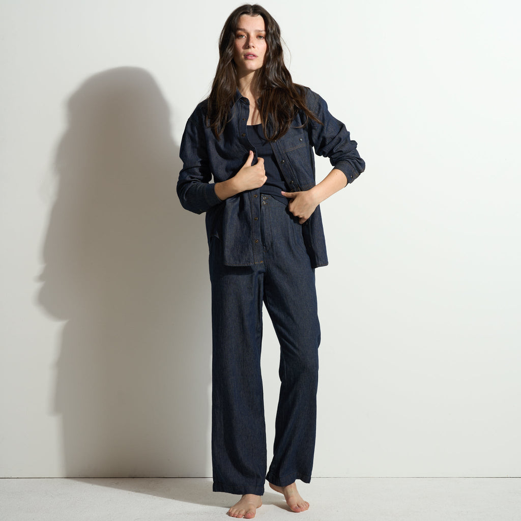 Celeste Oversized Japanese Denim Shirt