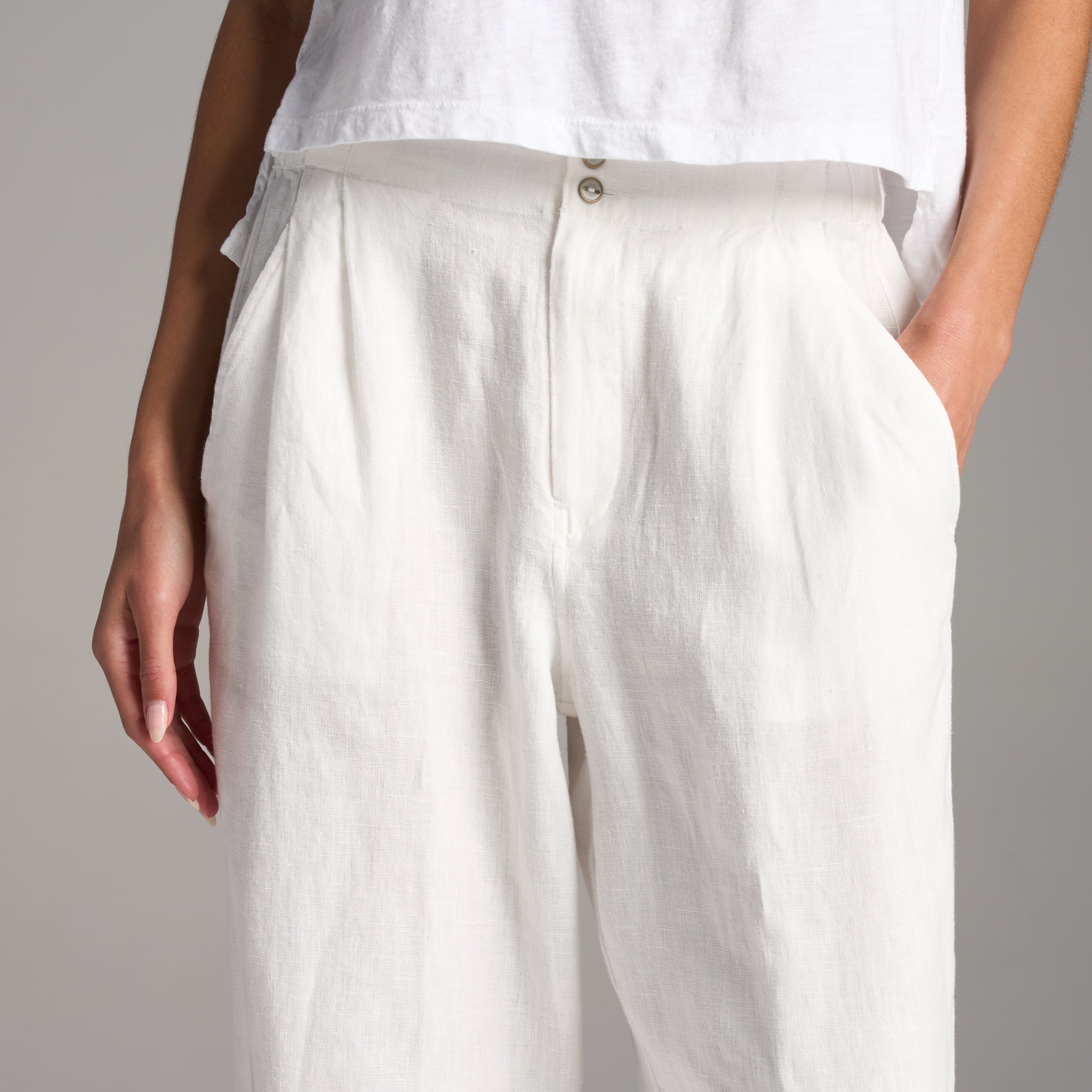 Cameron Wide Leg Linen Pant