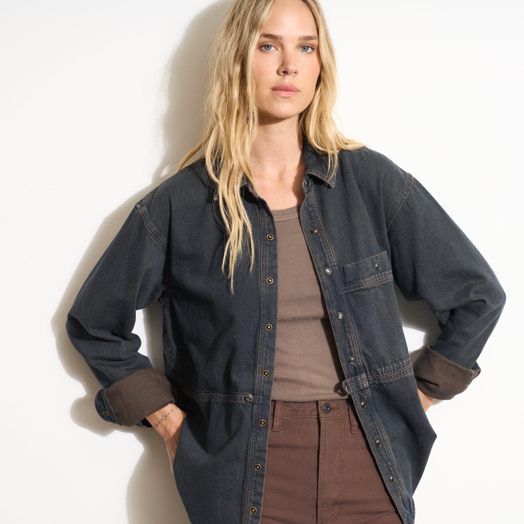 Celeste Oversized Denim Shirt Jacket