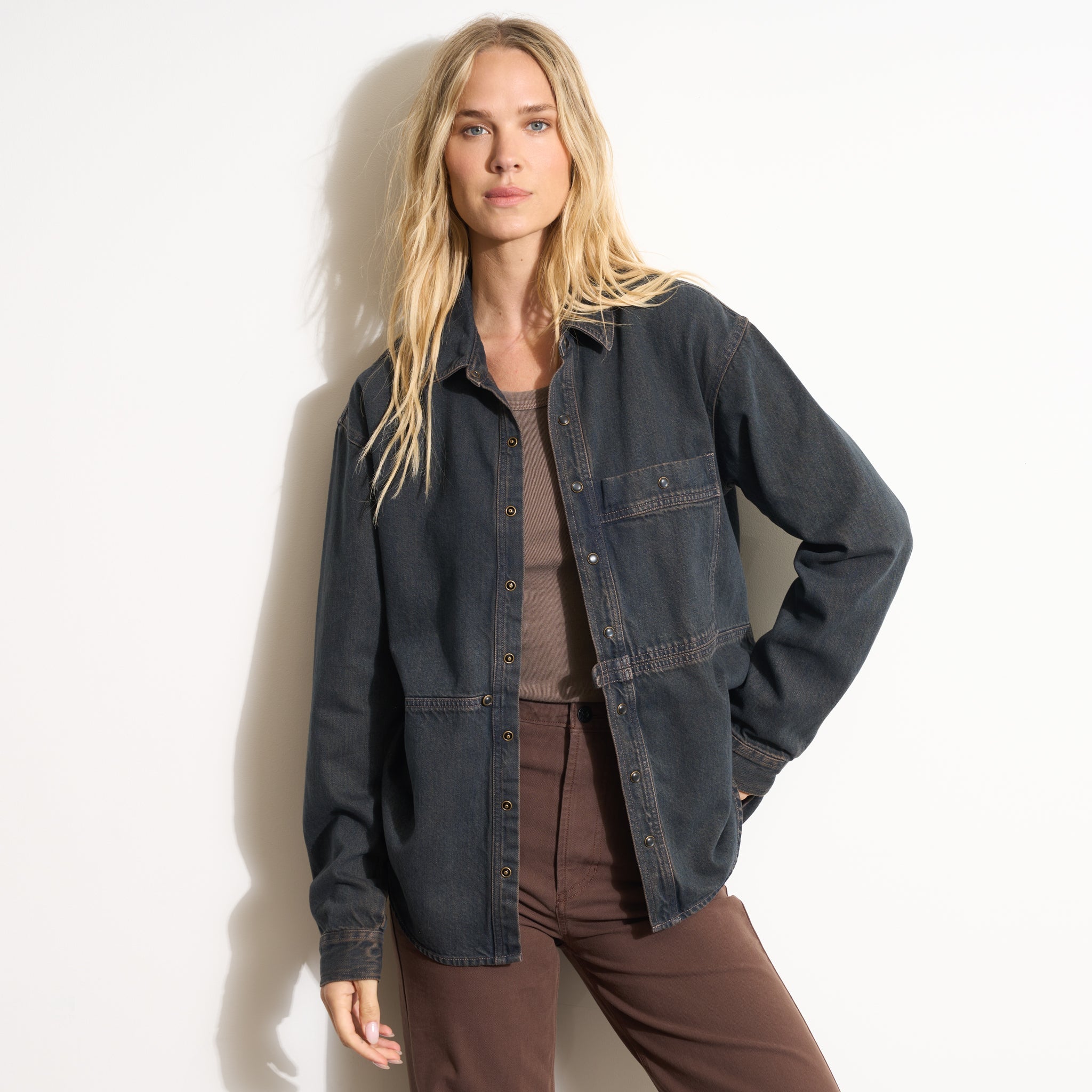 Celeste Oversized Denim Shirt Jacket
