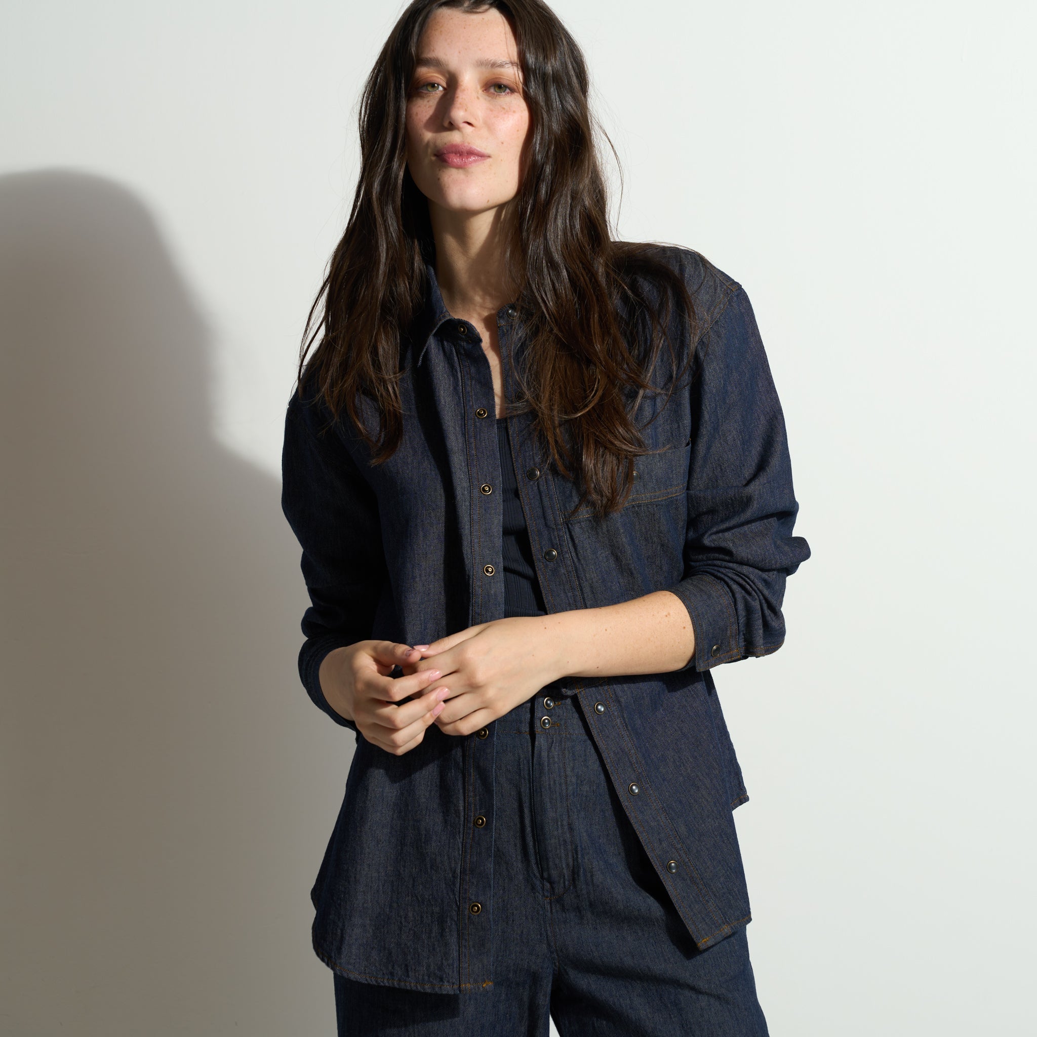 Celeste Oversized Japanese Denim Shirt