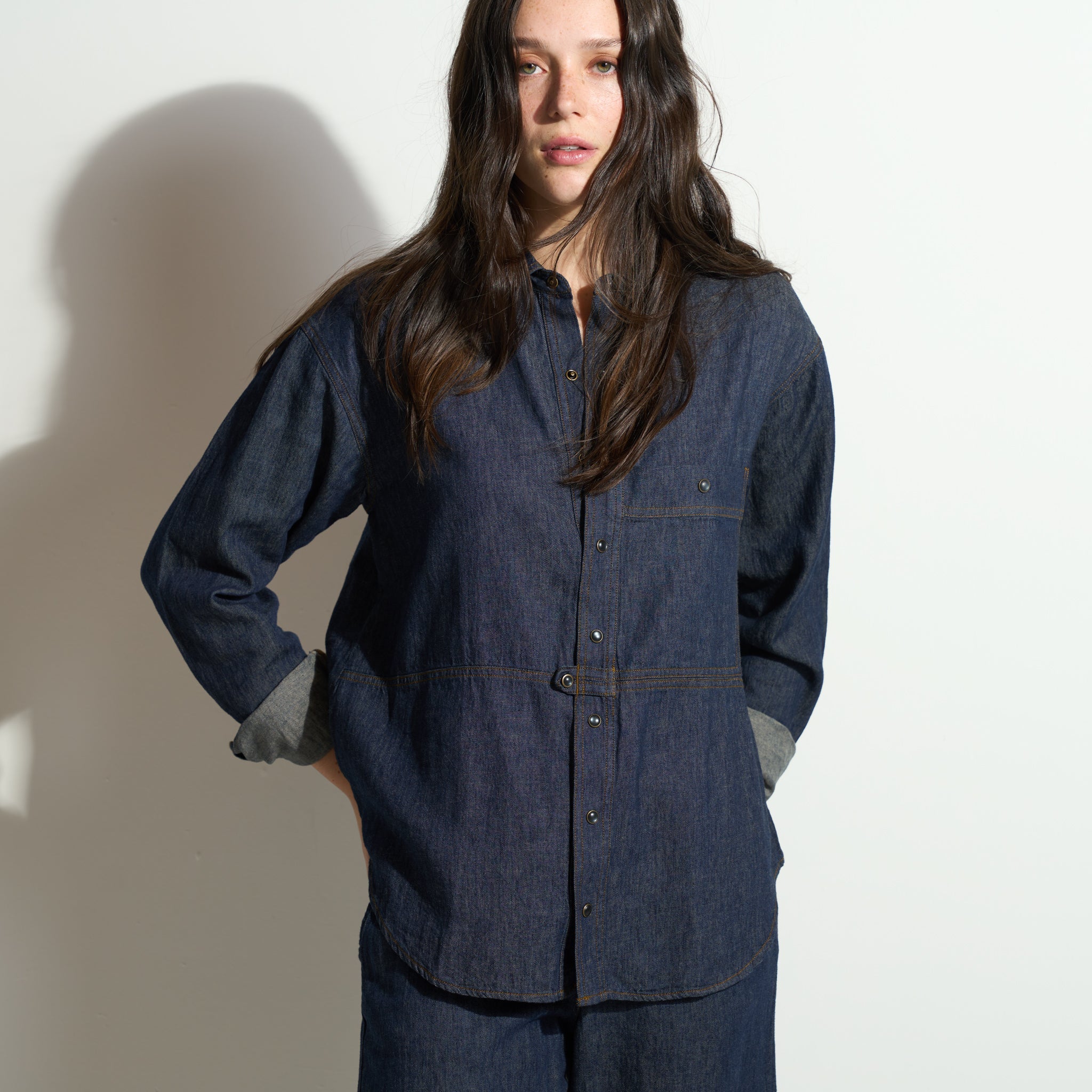 Celeste Oversized Japanese Denim Shirt