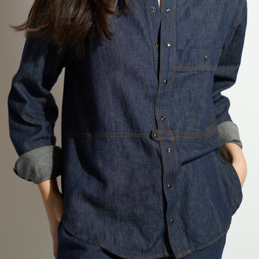 Celeste Oversized Japanese Denim Shirt