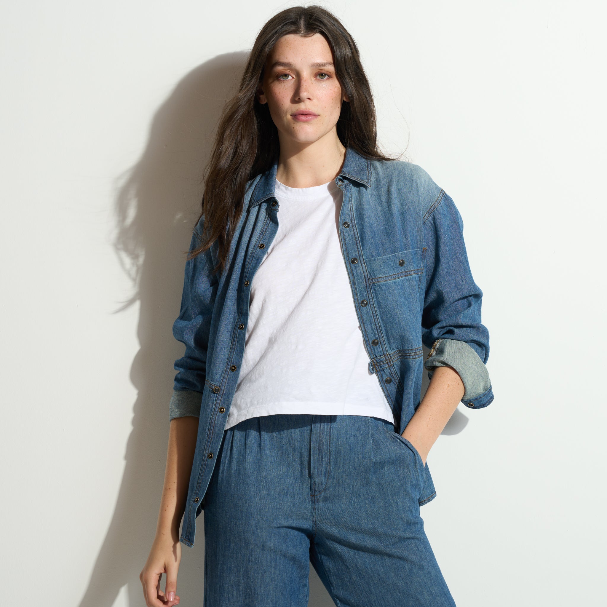 Celeste Oversized Japanese Denim Shirt