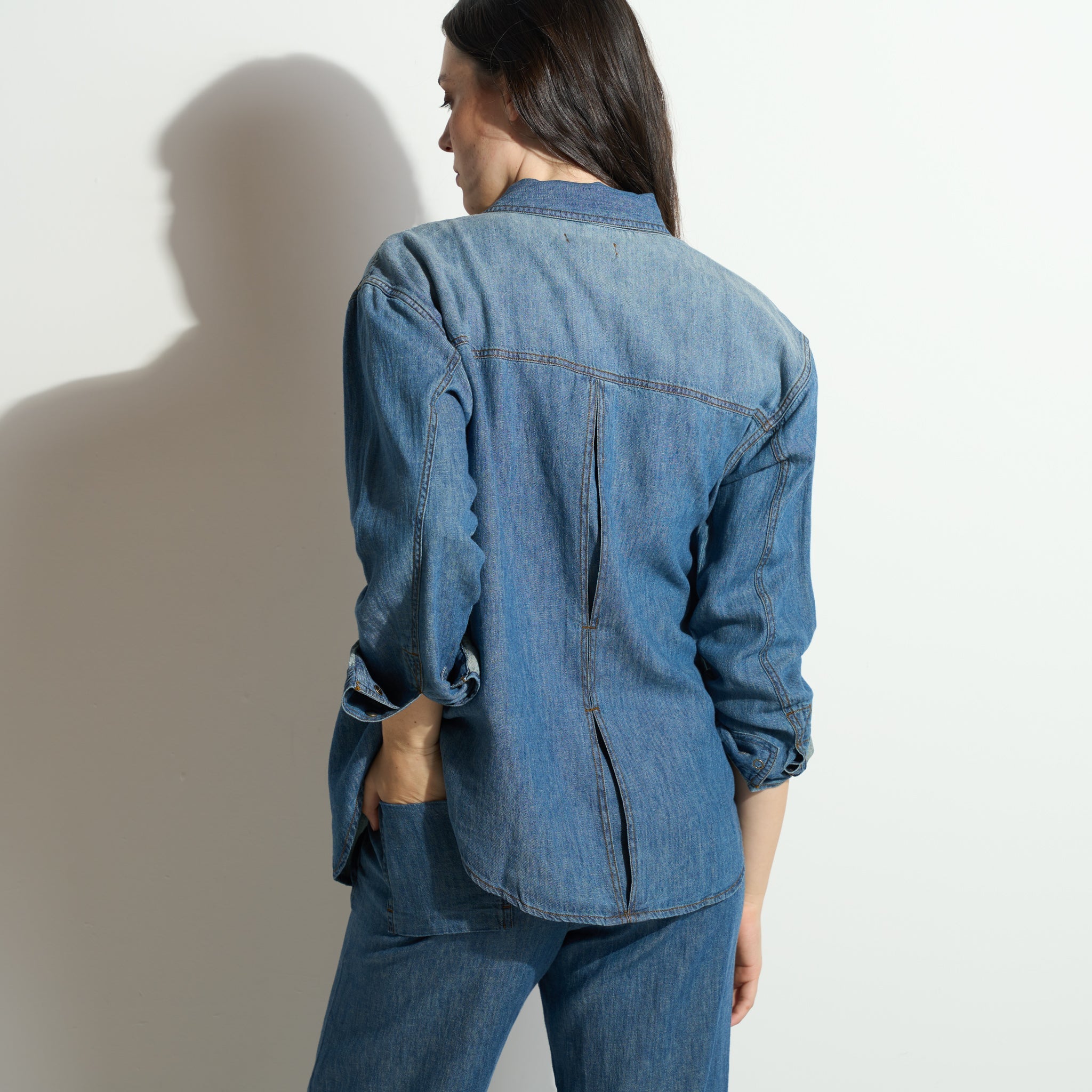 Celeste Oversized Japanese Denim Shirt