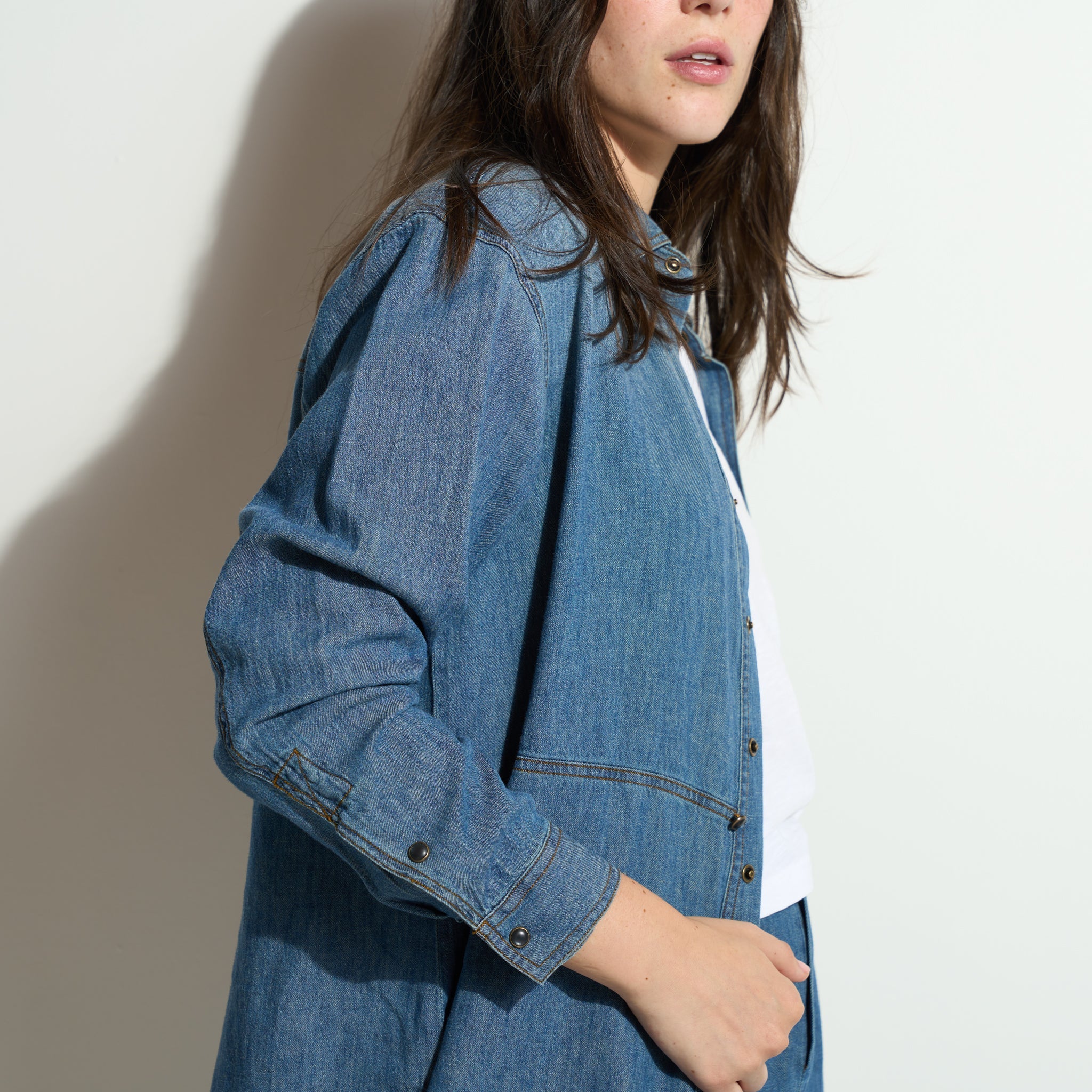 Celeste Oversized Japanese Denim Shirt