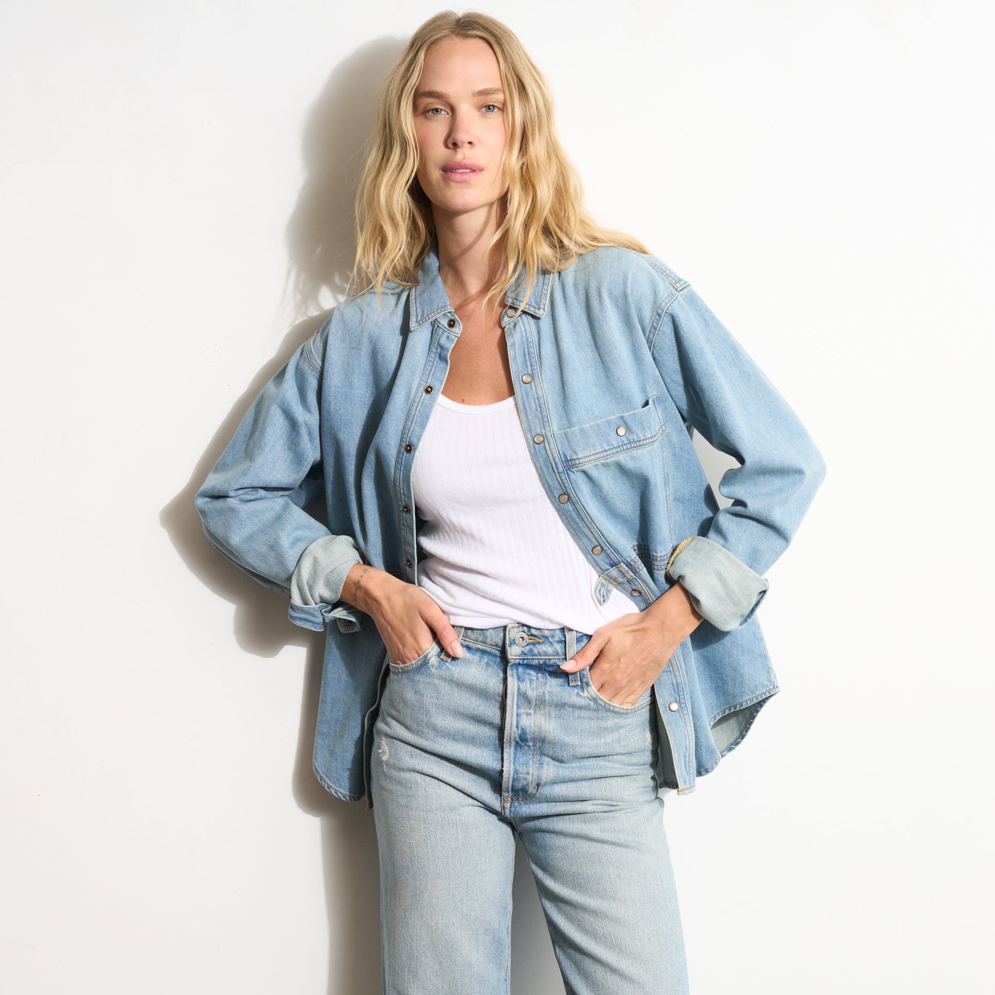 Celeste Oversized Denim Shirt Jacket