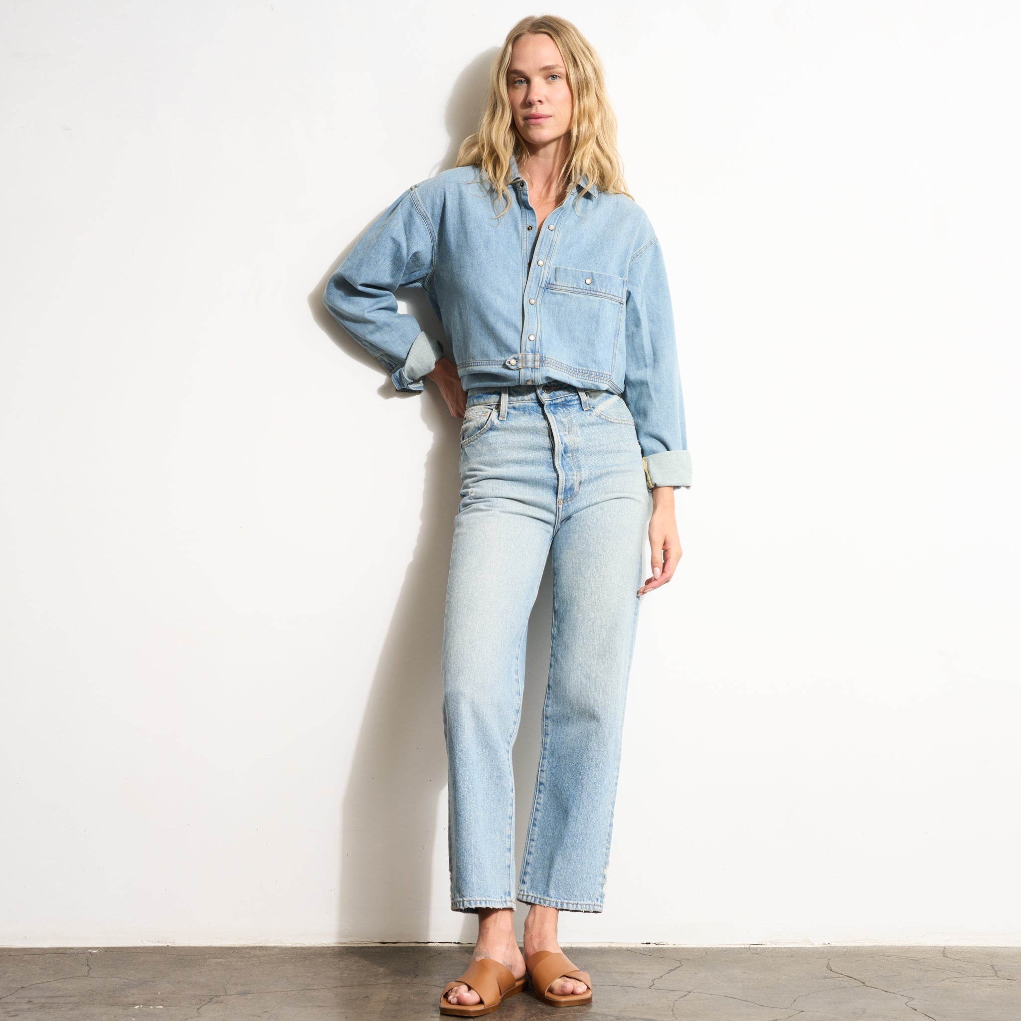 Celeste Oversized Denim Shirt Jacket