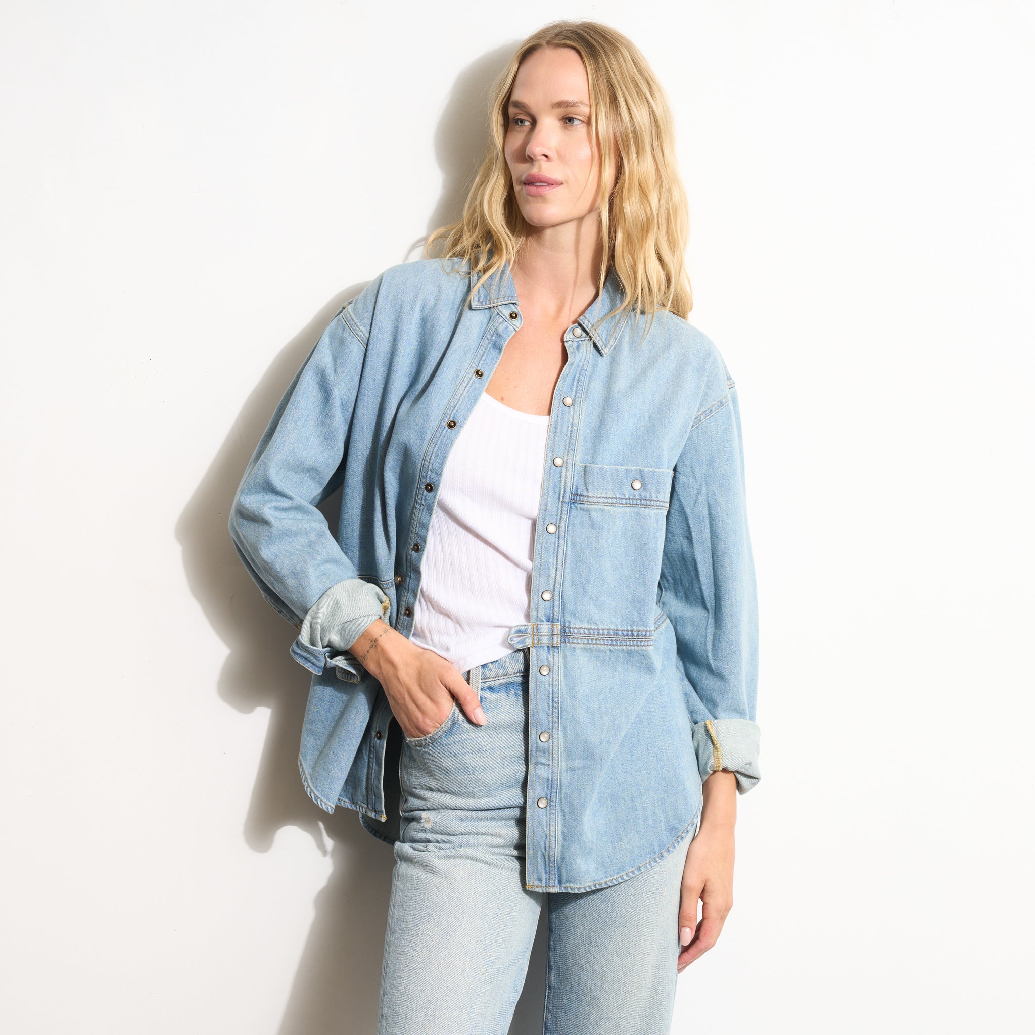Celeste Oversized Denim Shirt Jacket