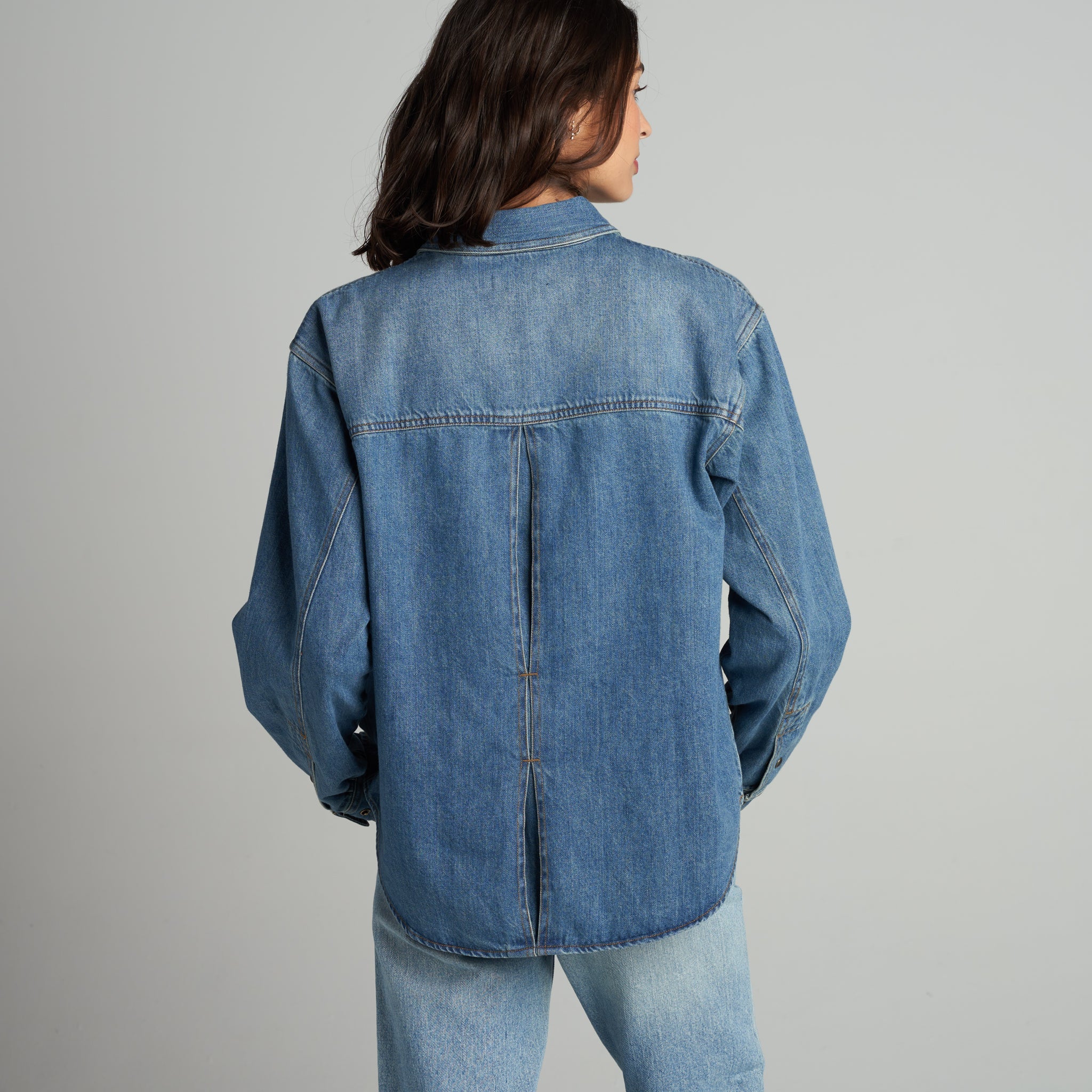 Celeste Oversized Denim Shirt Jacket