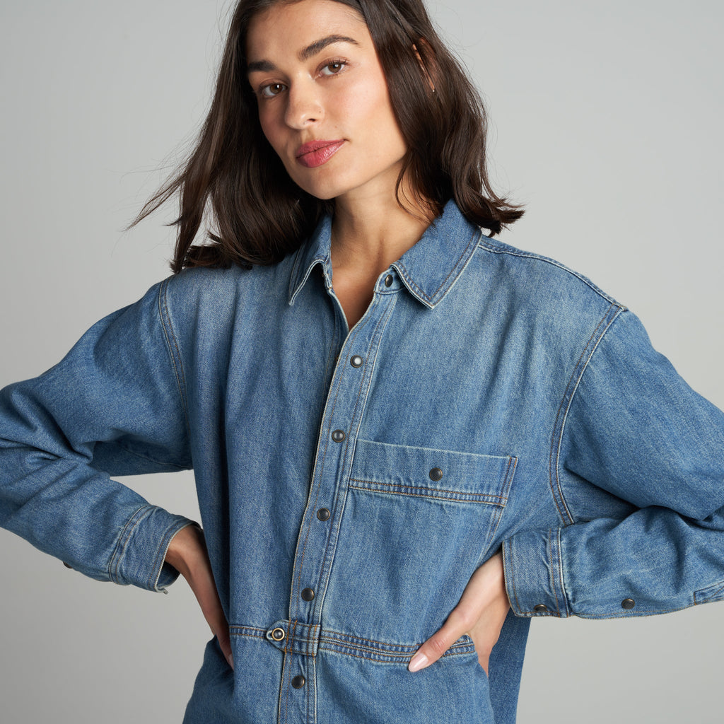 Celeste Oversized Denim Shirt Jacket