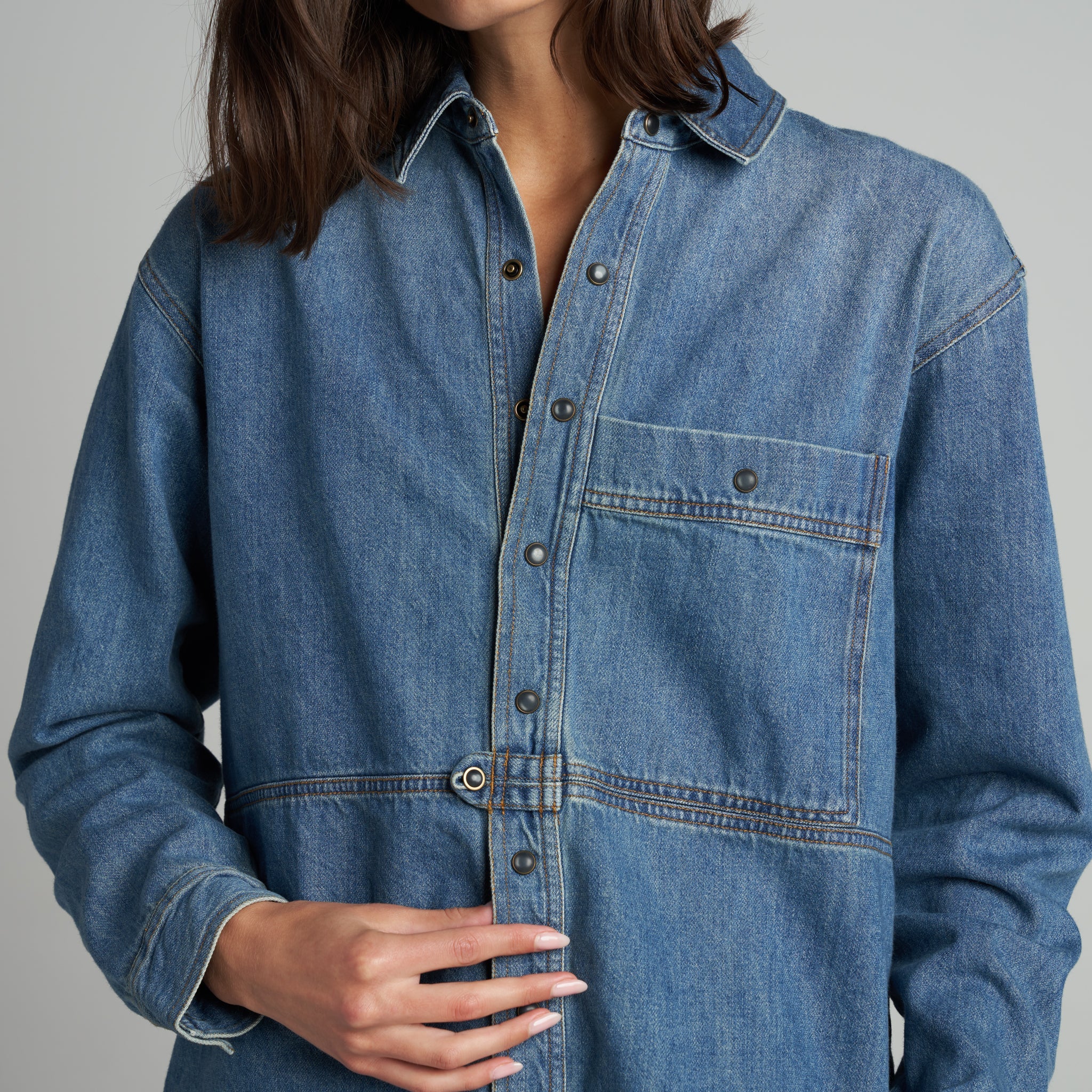 Celeste Oversized Denim Shirt Jacket