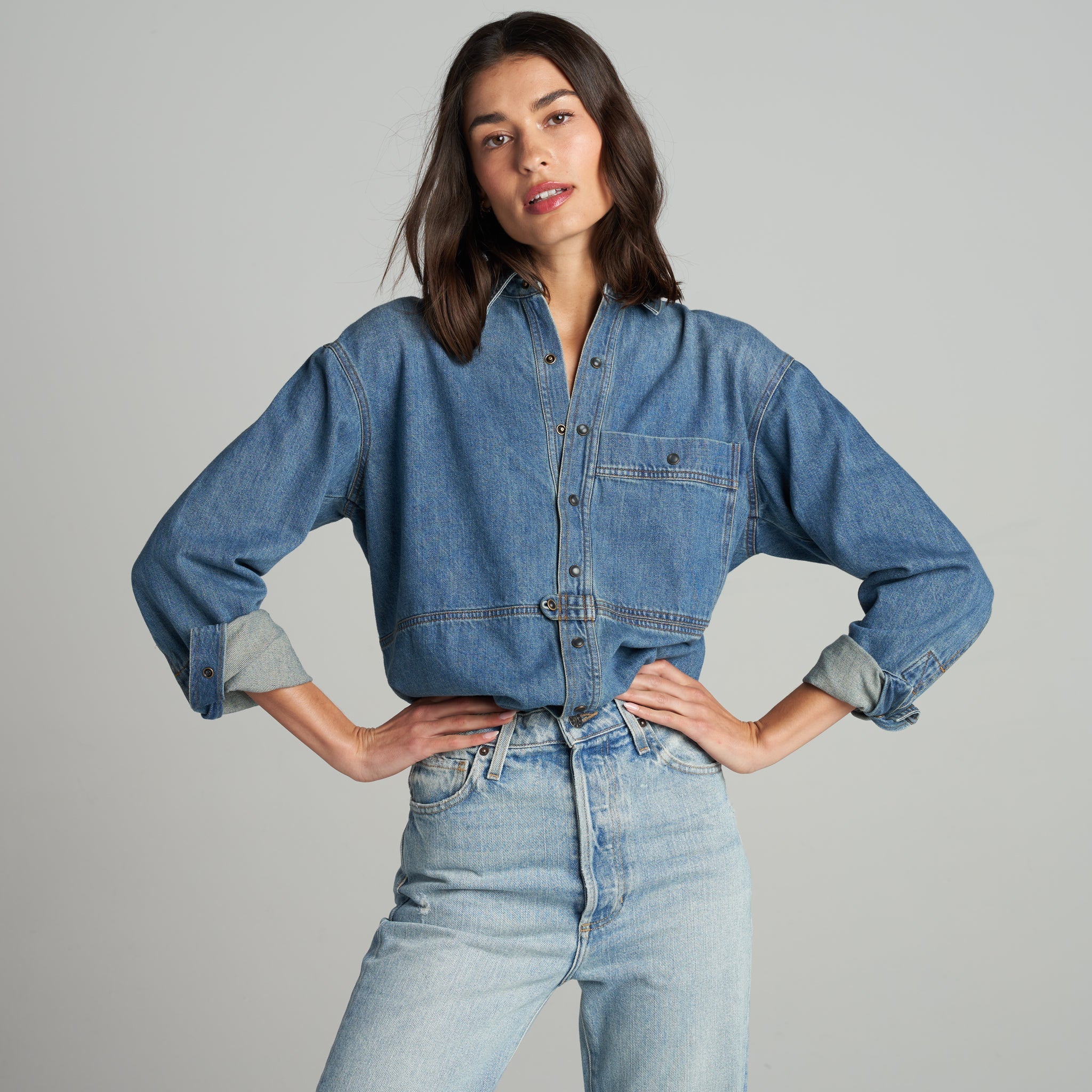 Celeste Oversized Denim Shirt Jacket