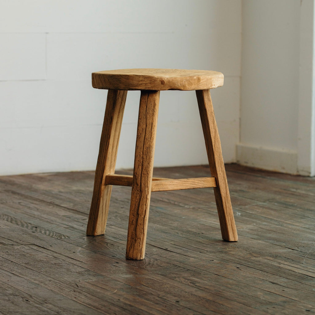 Small Round Vintage Stool