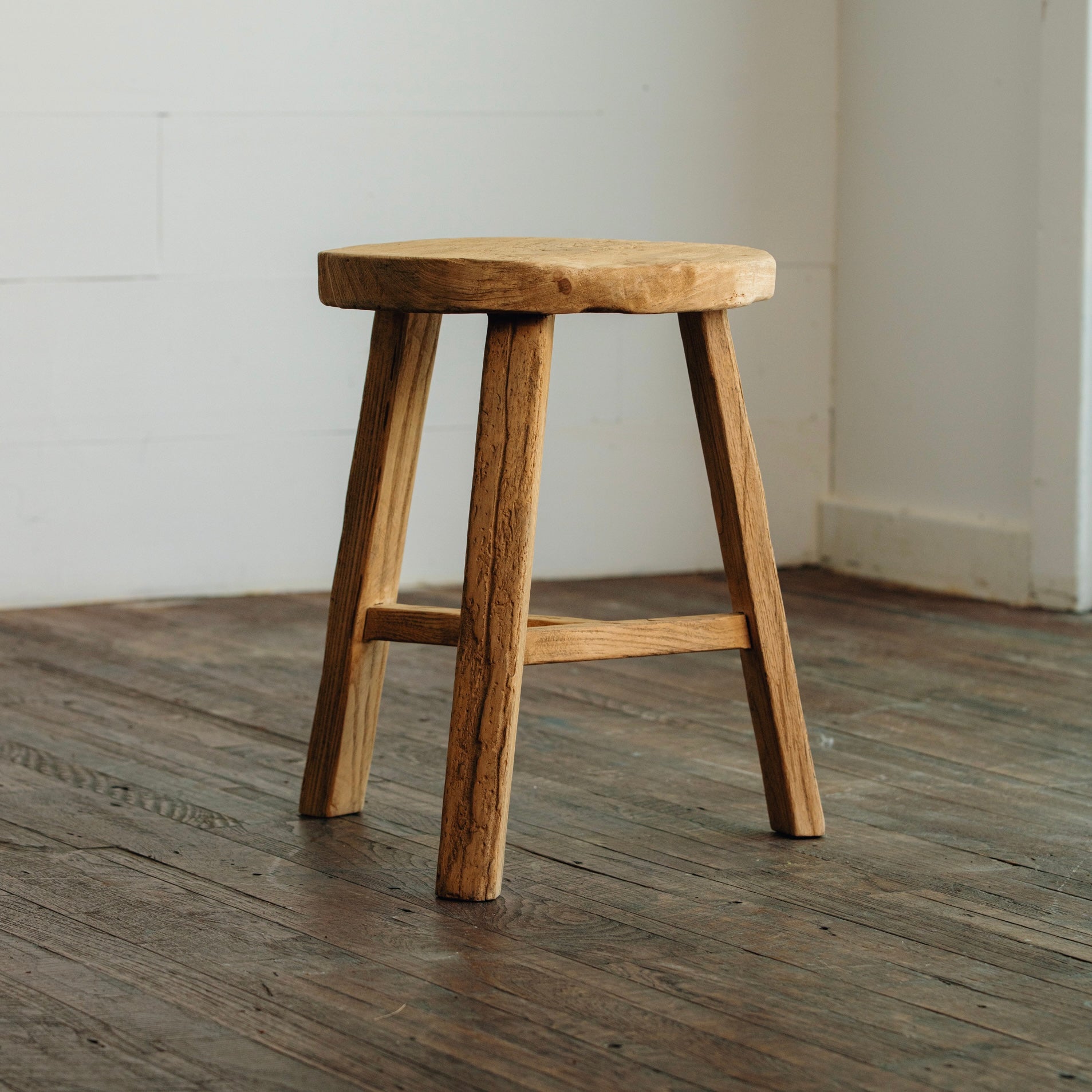 Small Round Vintage Stool