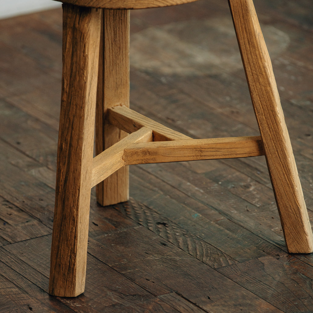 Small Round Vintage Stool