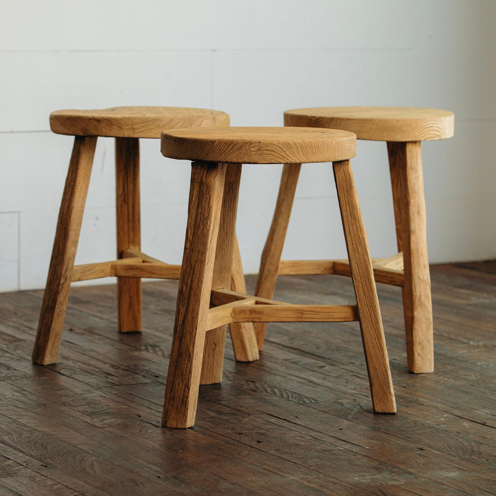 Small Round Vintage Stool