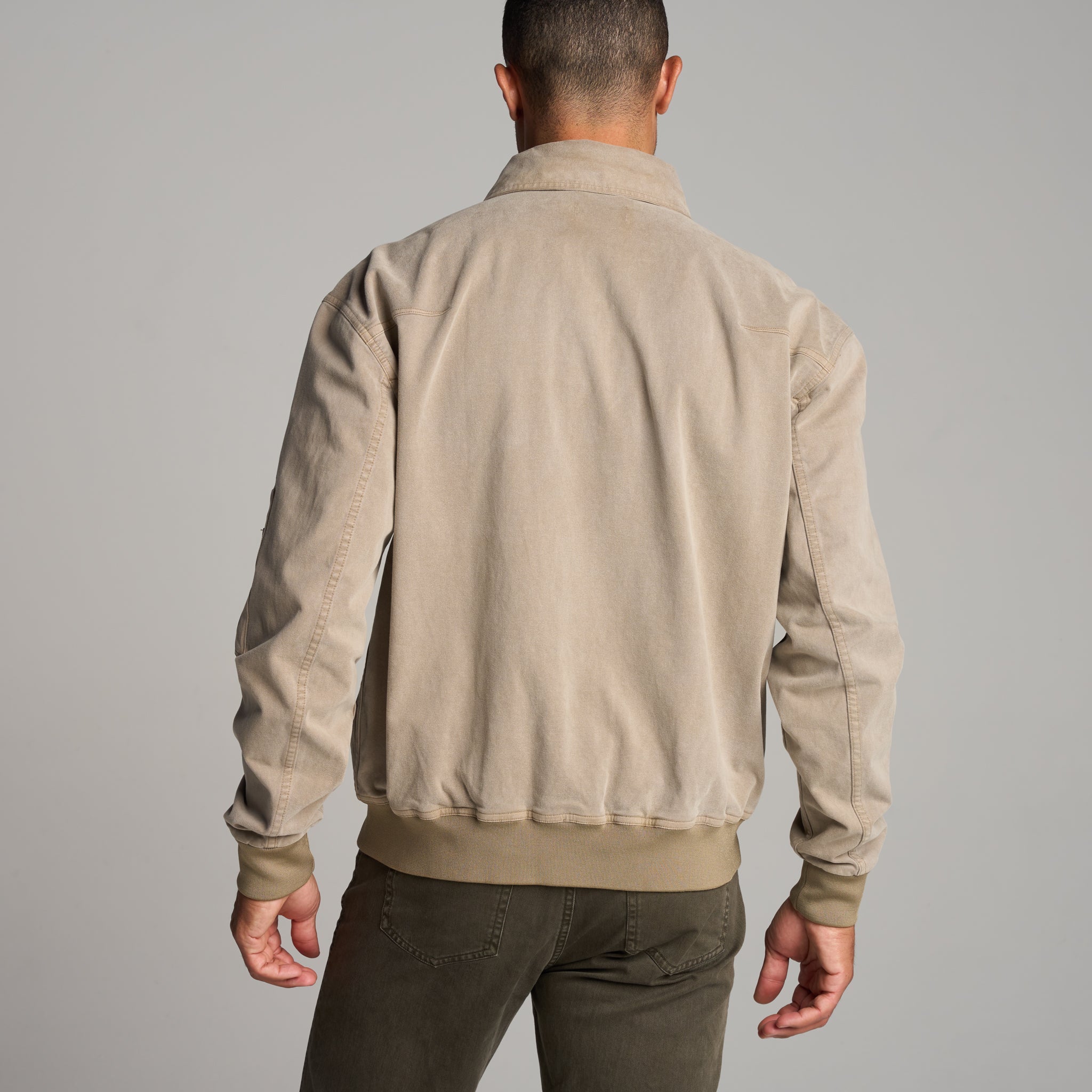 Dillon Mid-Century Twill Bomber Jacket