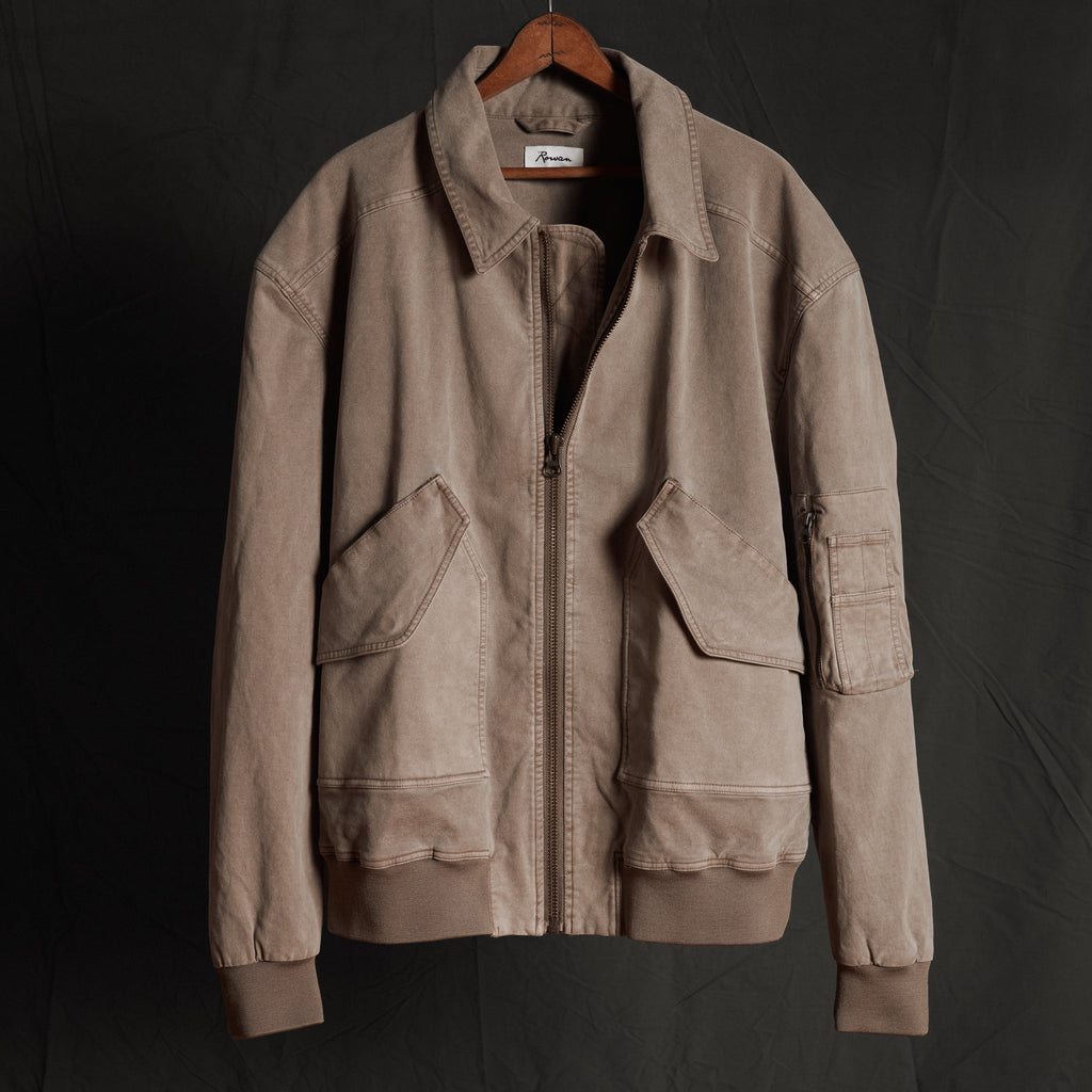Dillon Mid-Century Twill Bomber Jacket