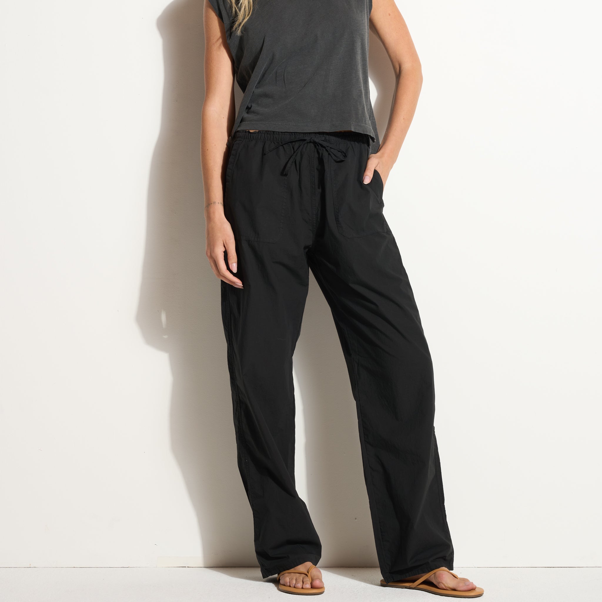 Eleanor Mid-Rise Poplin Pant