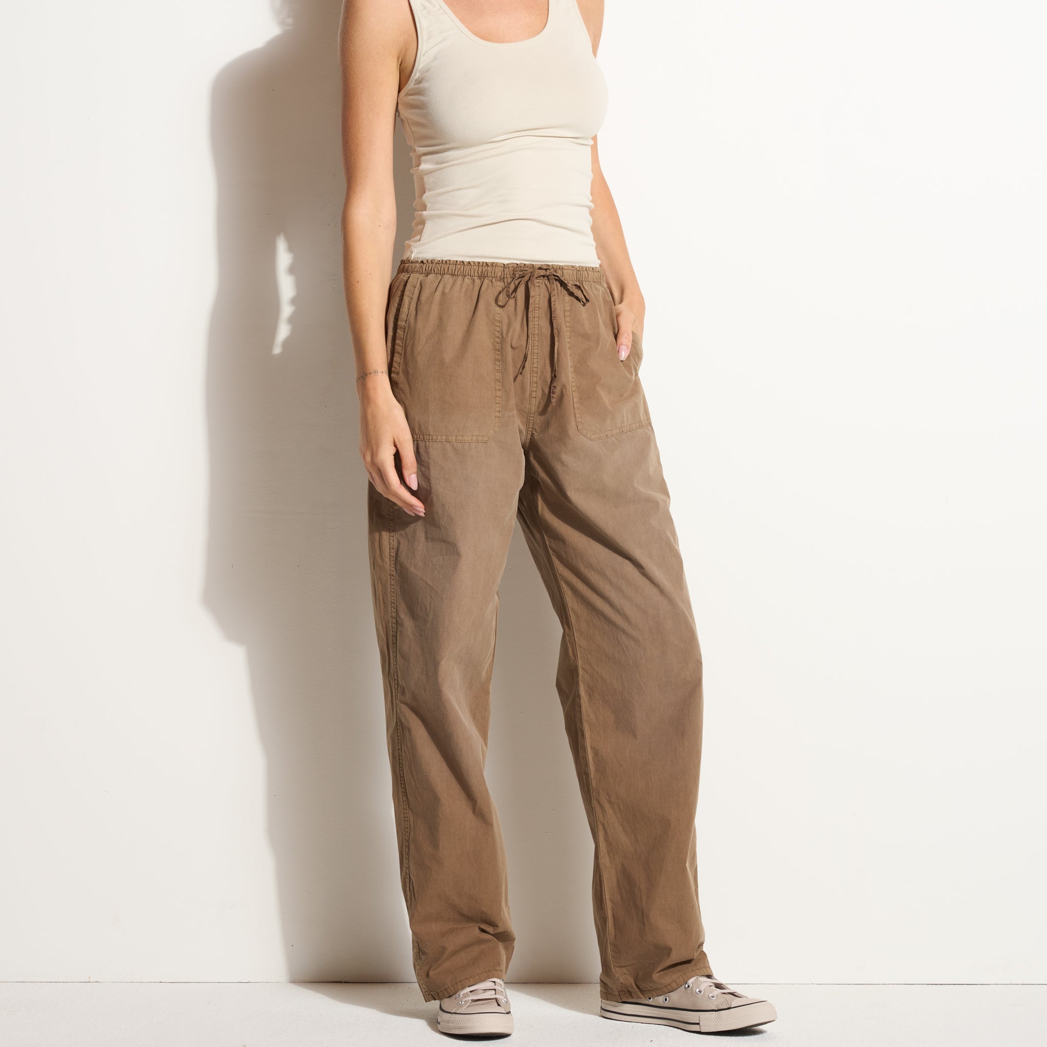 Eleanor Mid-Rise Poplin Pant