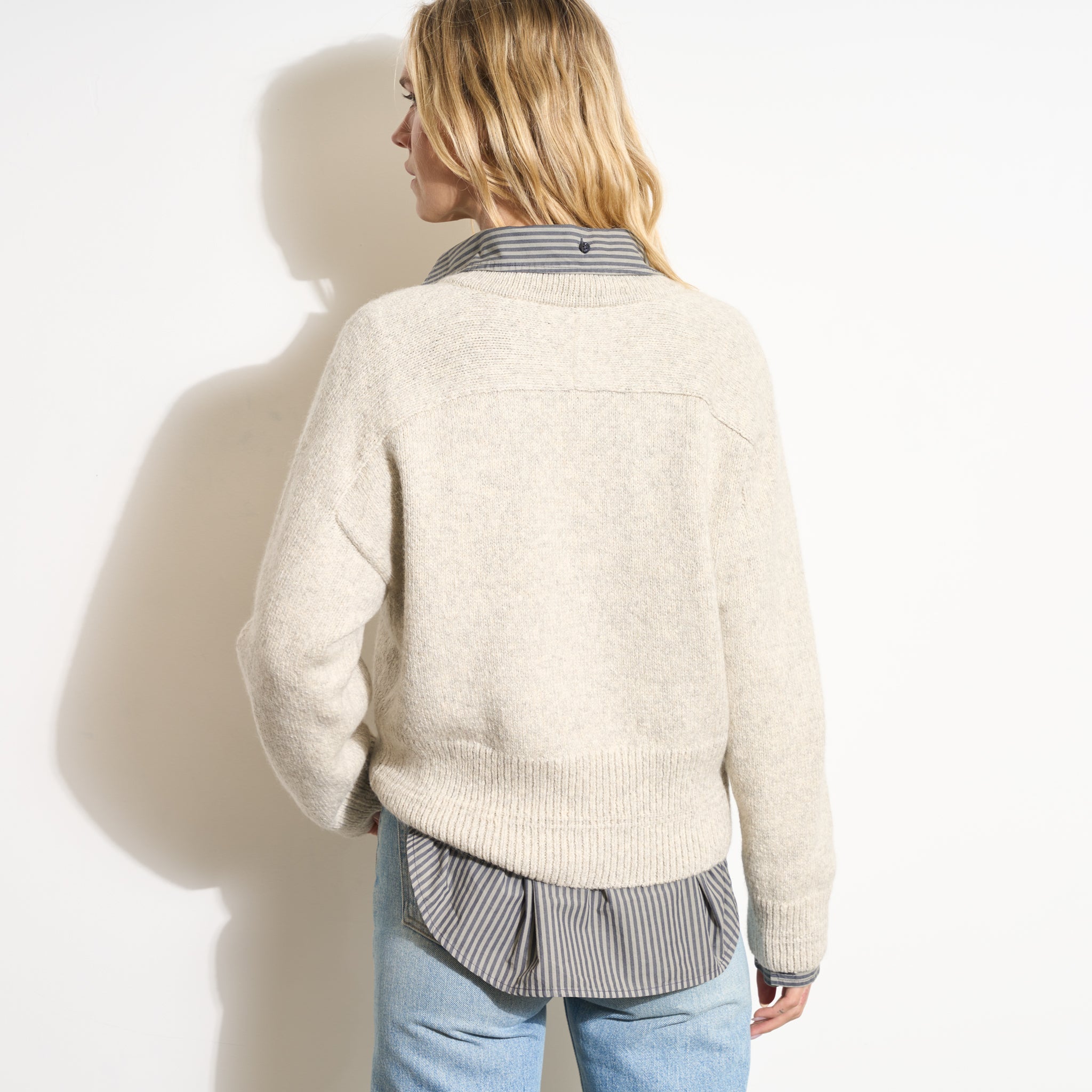 Eden Deep V Neck Sweater