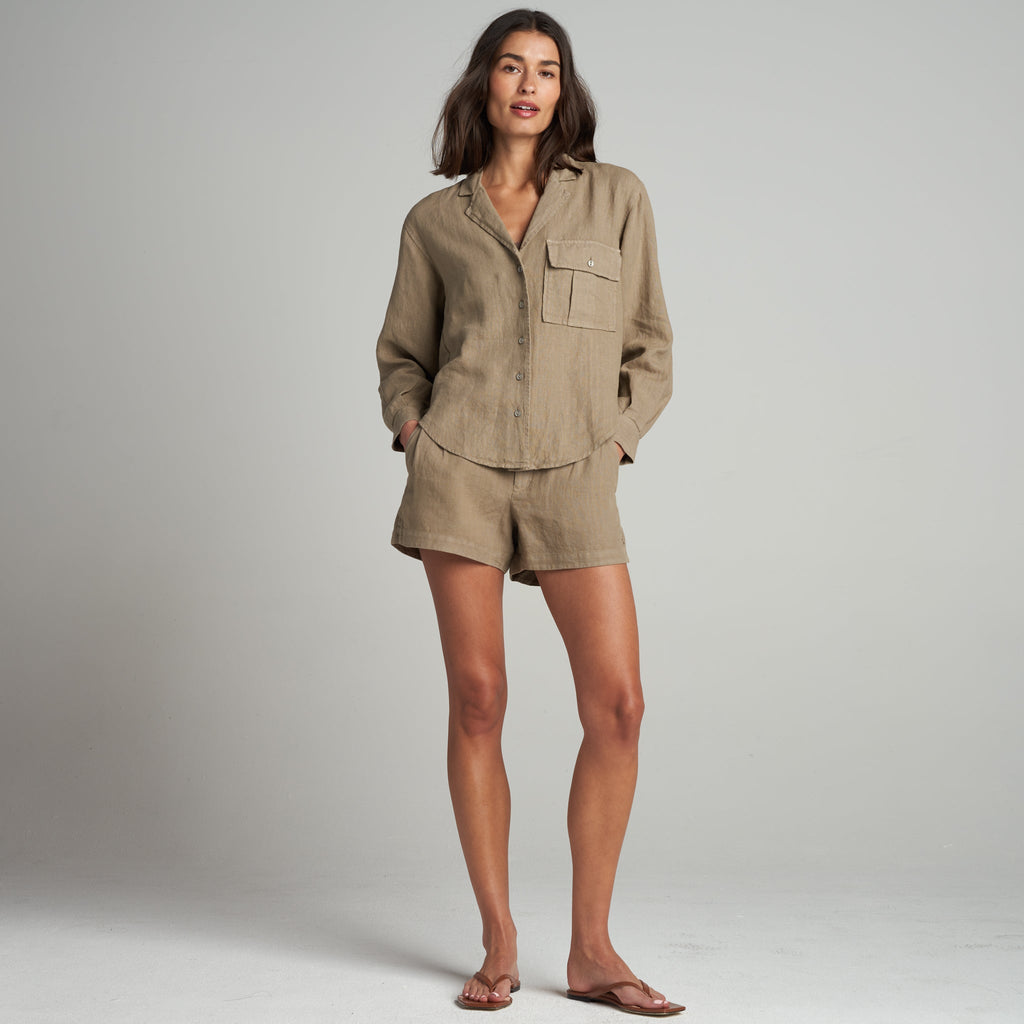 Edith Long Sleeve Linen Shirt
