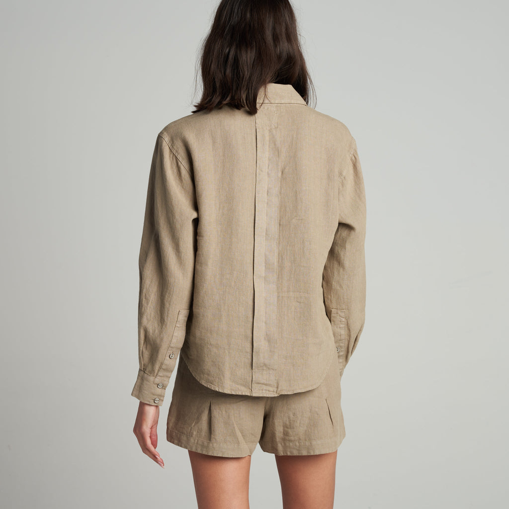 Edith Long Sleeve Linen Shirt