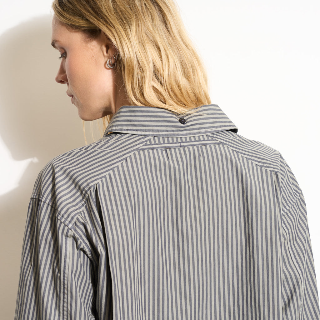 Elliott Oversized Stripe Poplin Shirt