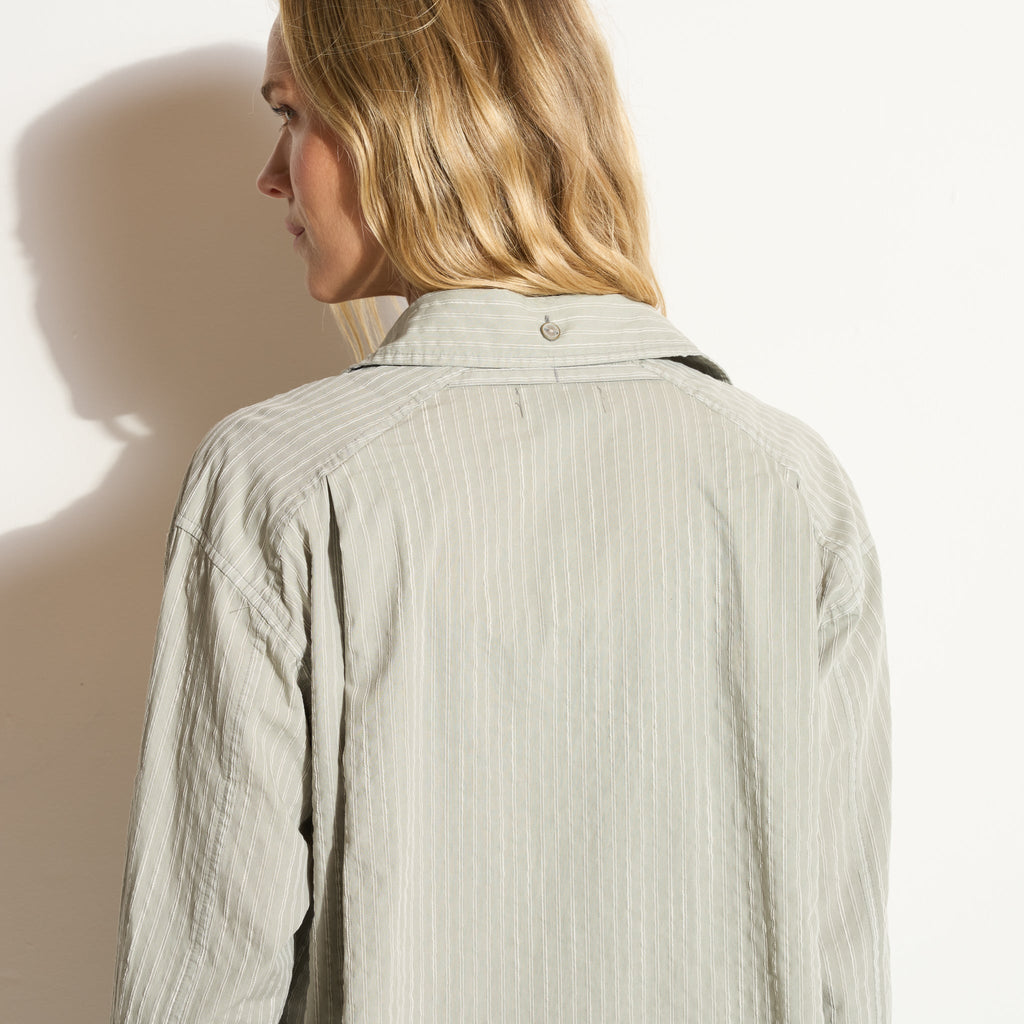 Elliot Oversized Slub Stripe Shirt