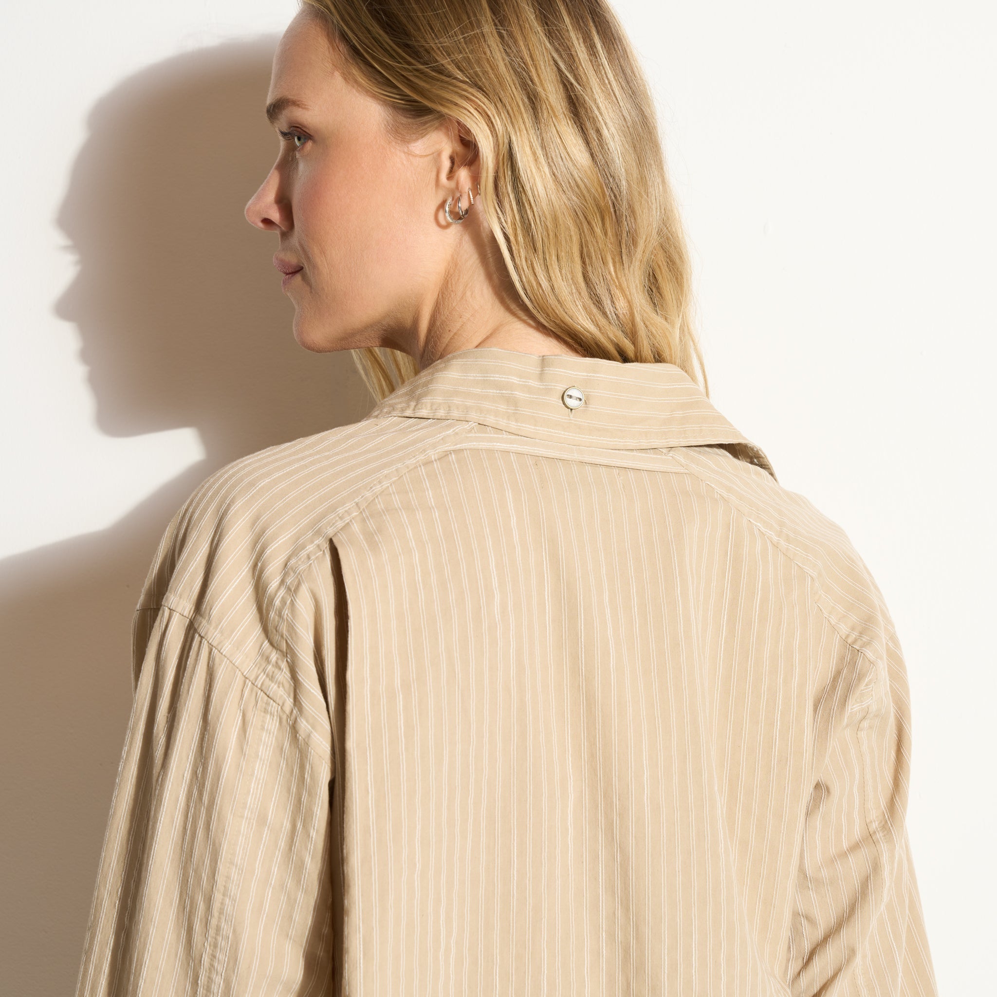 Elliot Oversized Slub Stripe Shirt