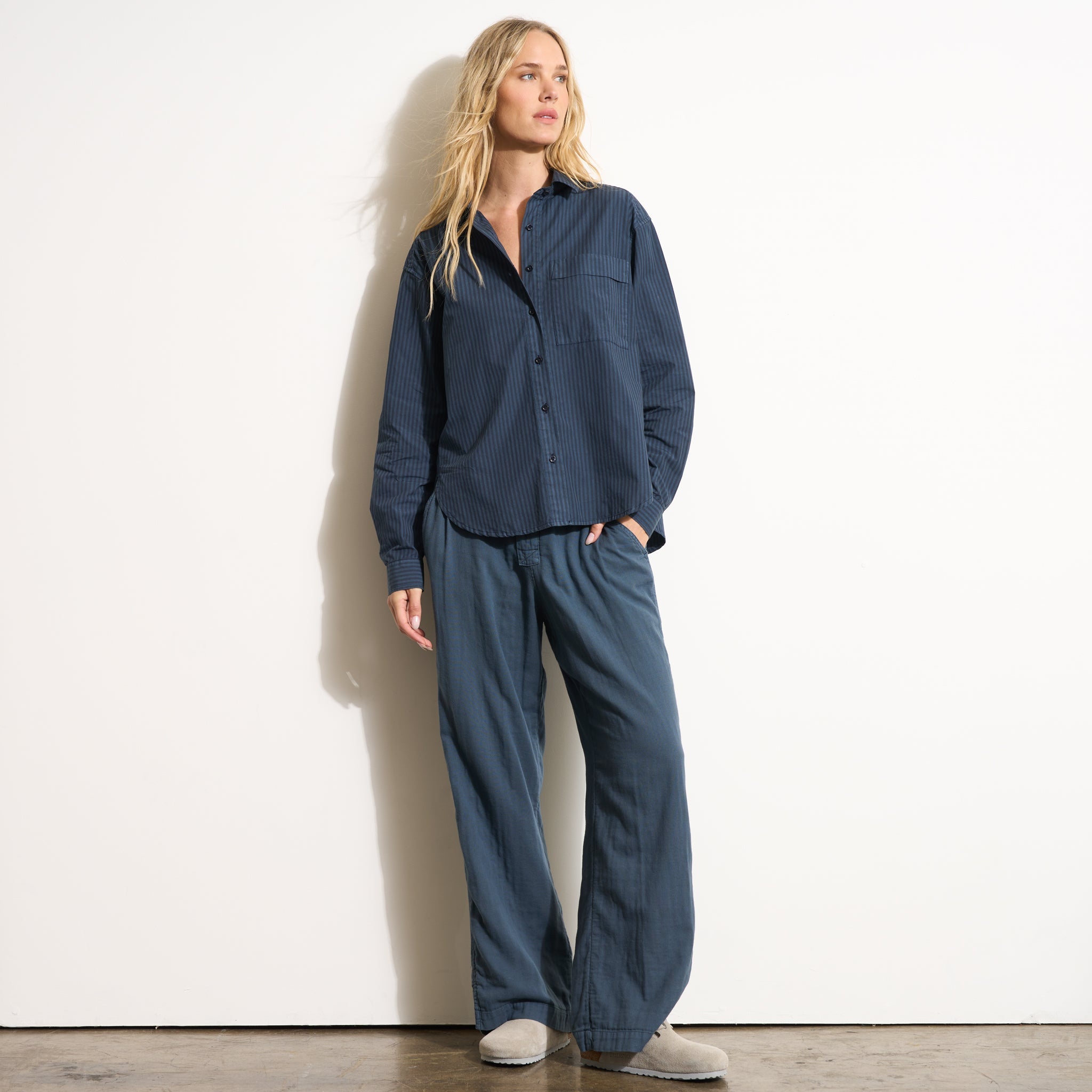 Elliott Oversized Stripe Poplin Shirt