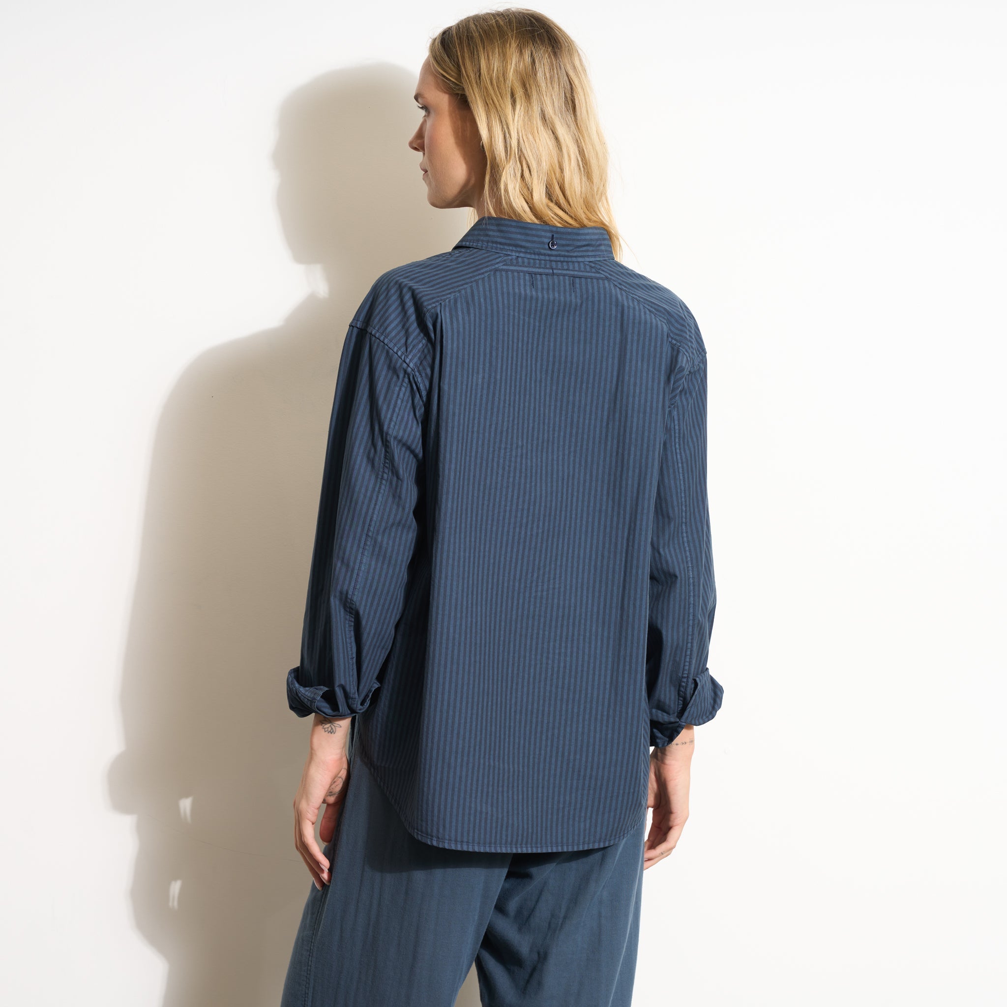 Elliott Oversized Stripe Poplin Shirt