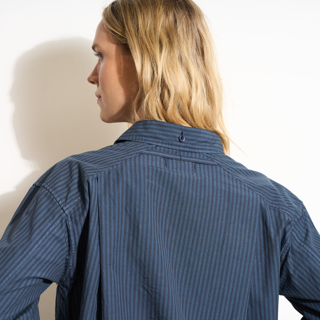 Elliott Oversized Stripe Poplin Shirt