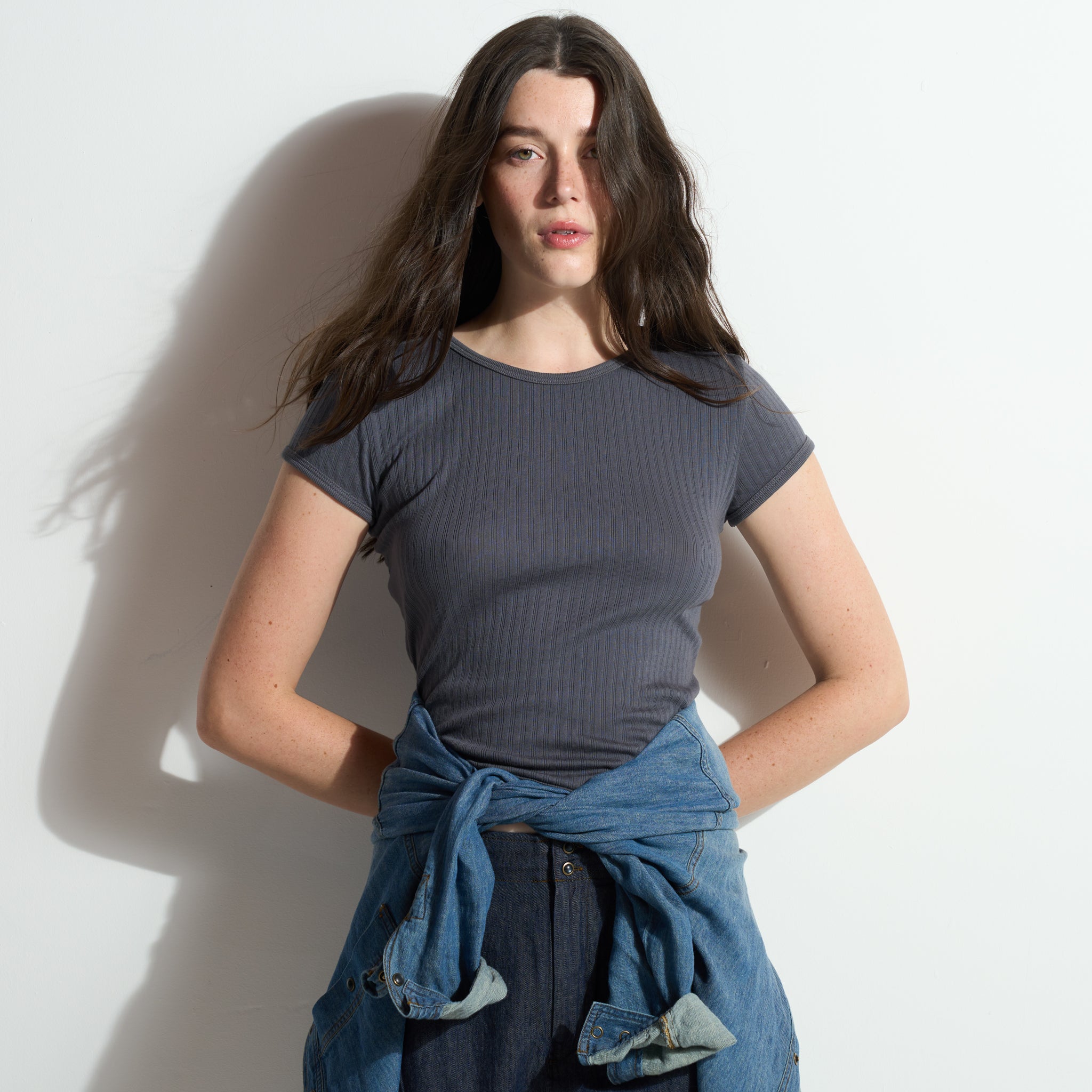 Elodie Slim Rib Tee