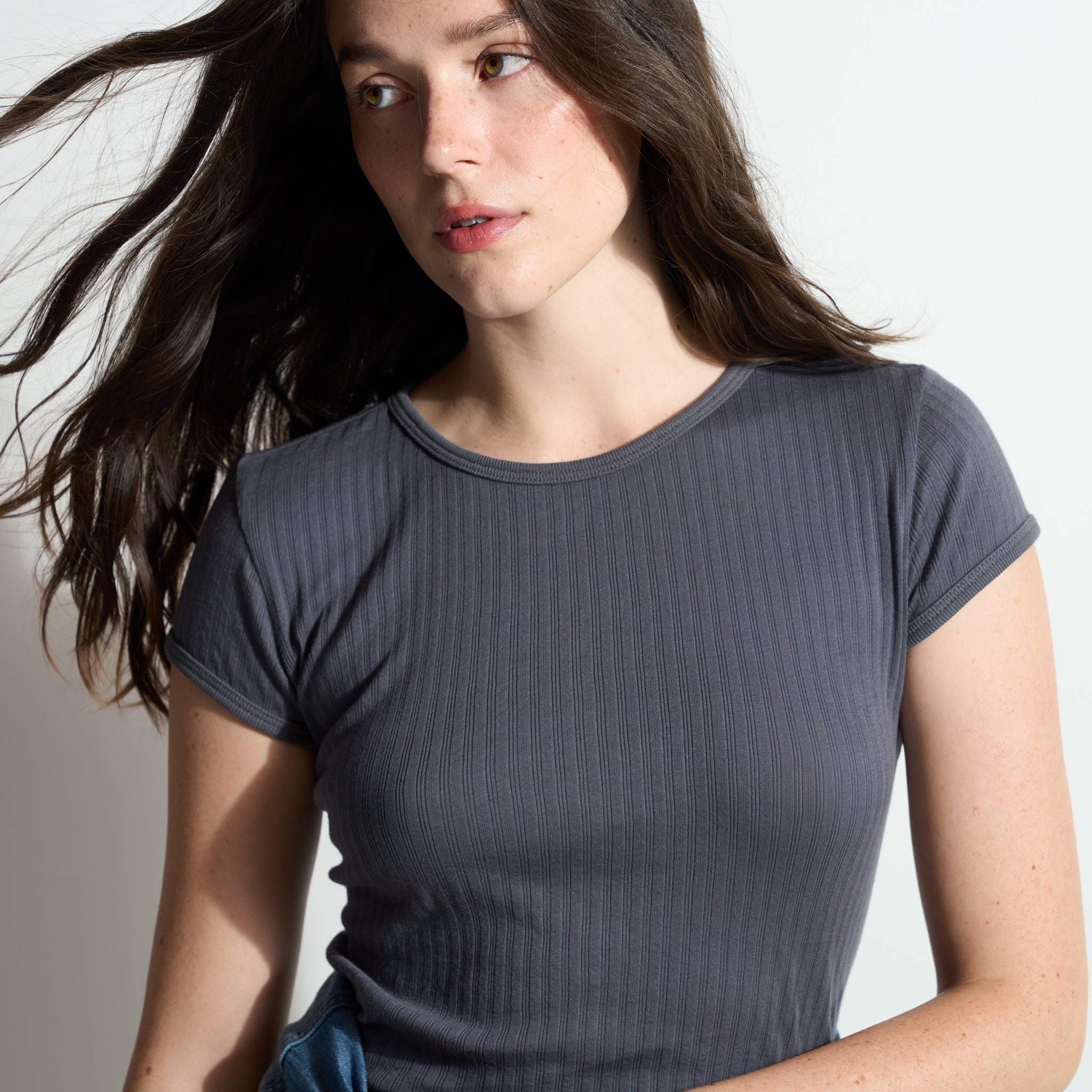 Elodie Slim Rib Tee
