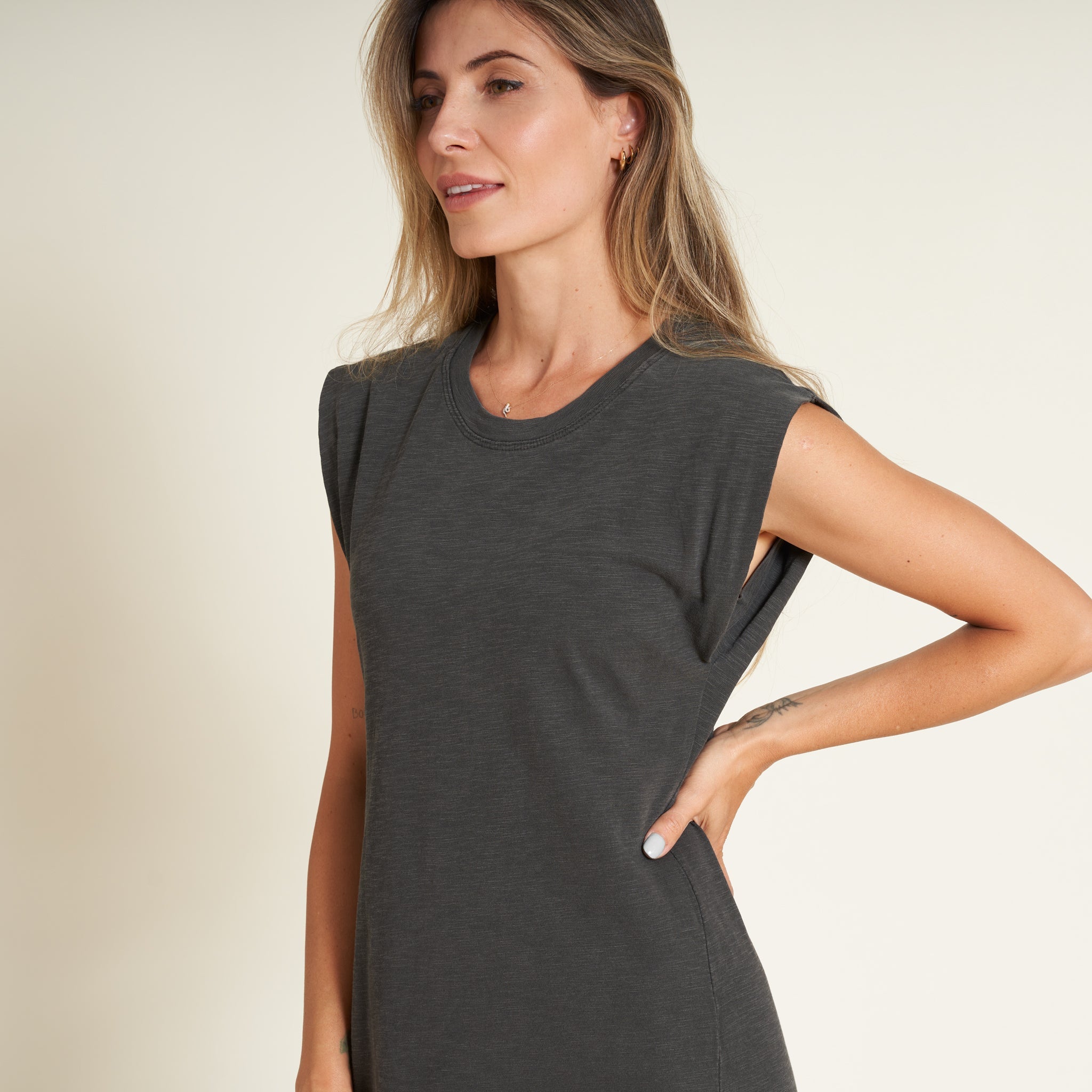 Georgia Slub Muscle Tank Dress
