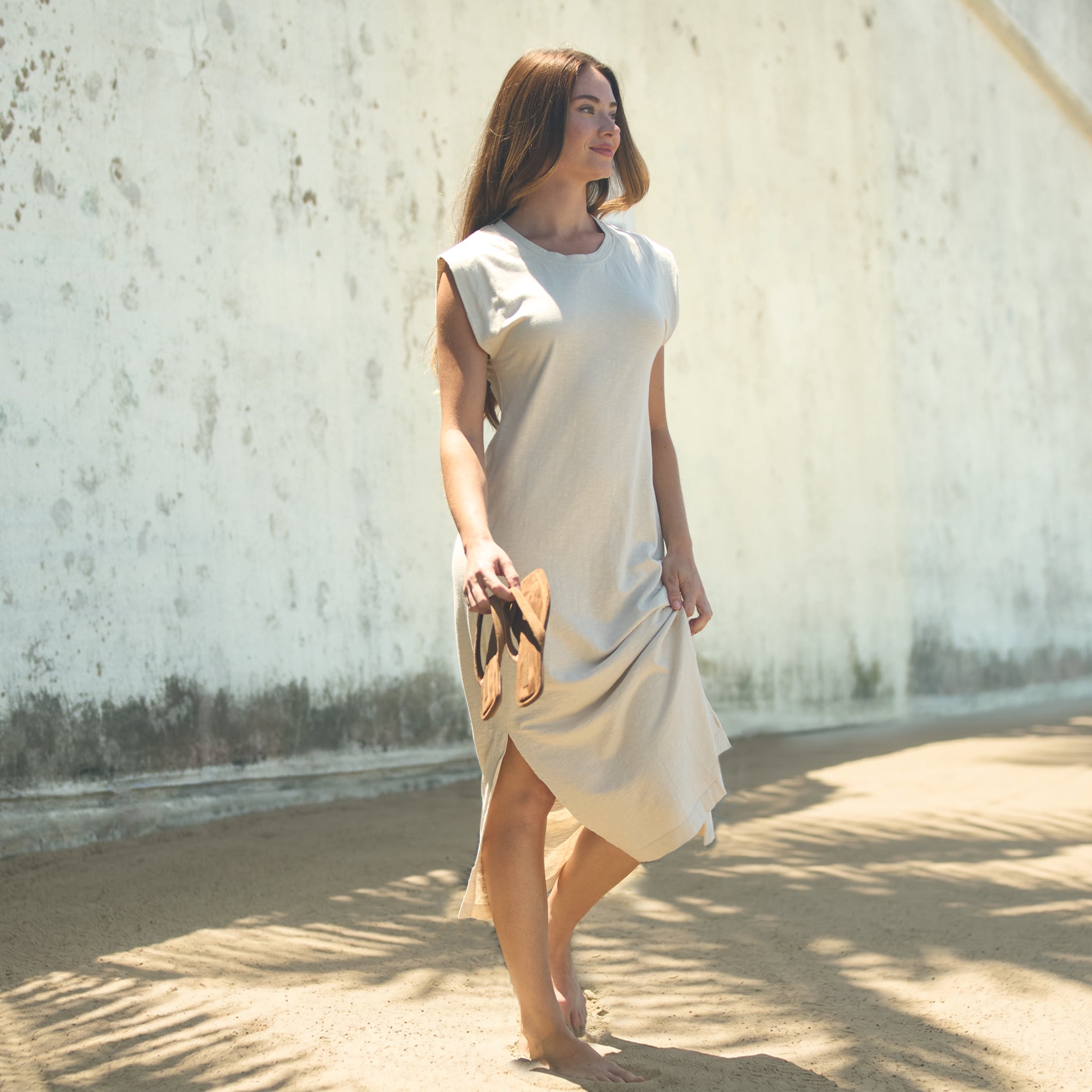 Georgia Slub Muscle Tank Dress