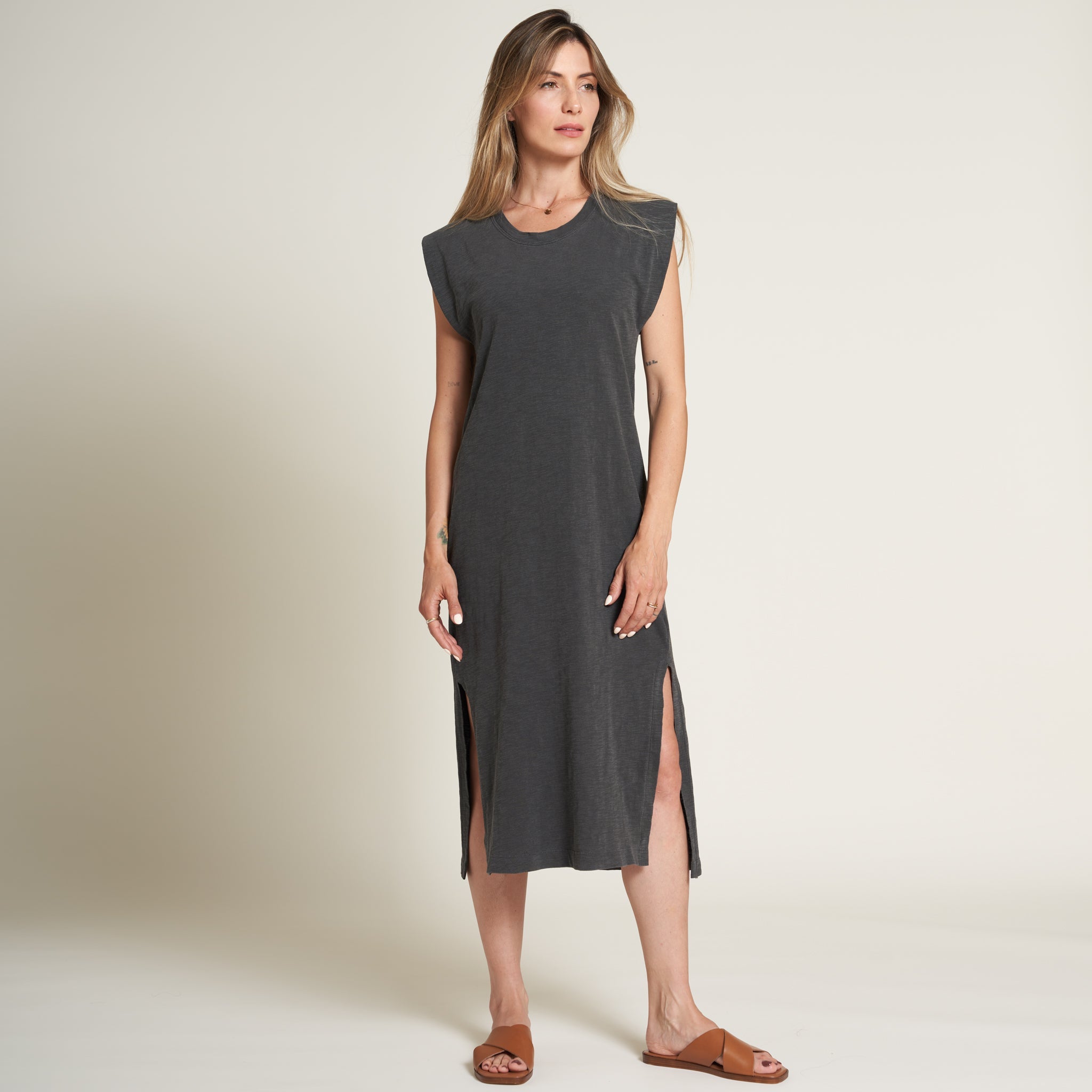 Georgia Slub Muscle Tank Dress