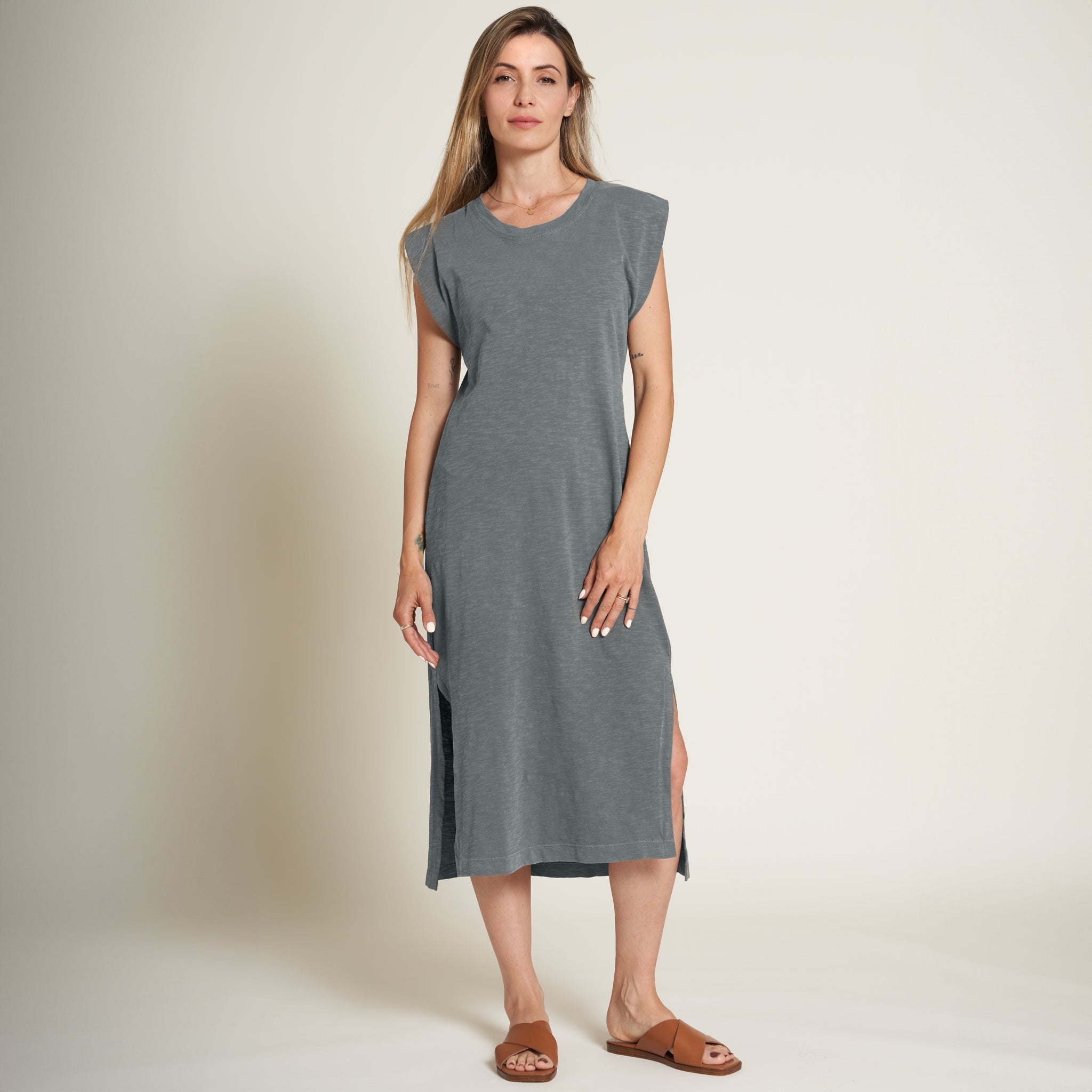 Georgia Slub Muscle Tank Dress