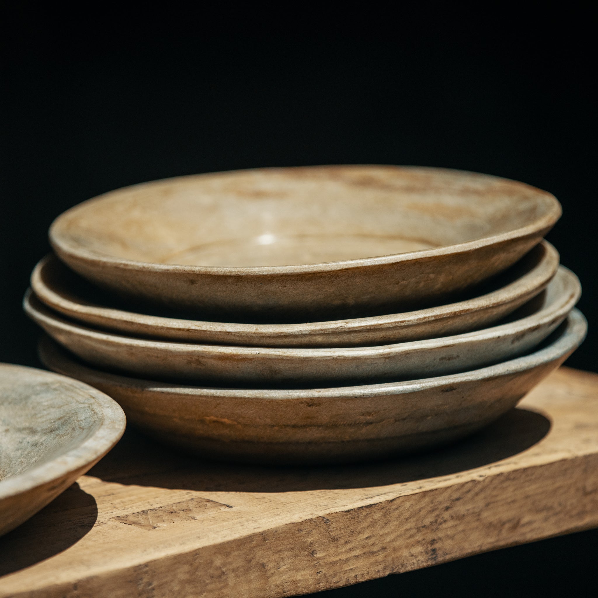 Hand Carved Marble Plate