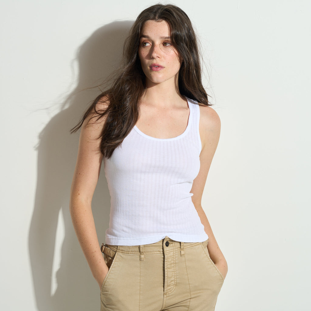 Harlee Scoop Neck Rib Tank