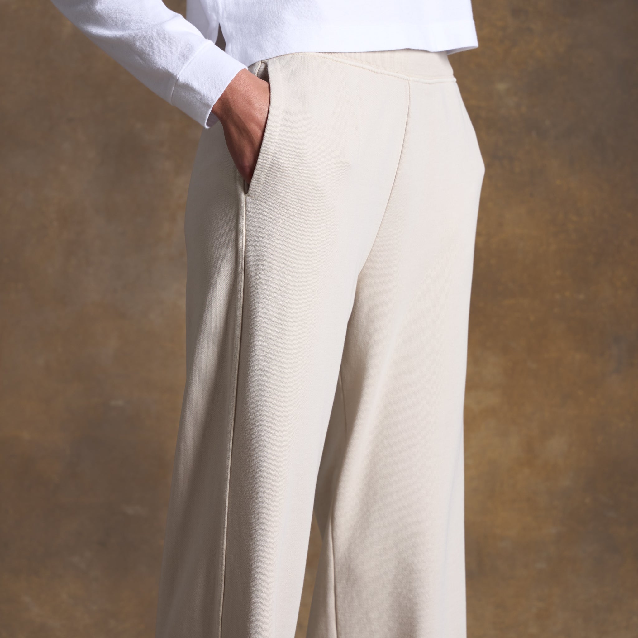 Jenny Wide-Leg Terry Sweatpant